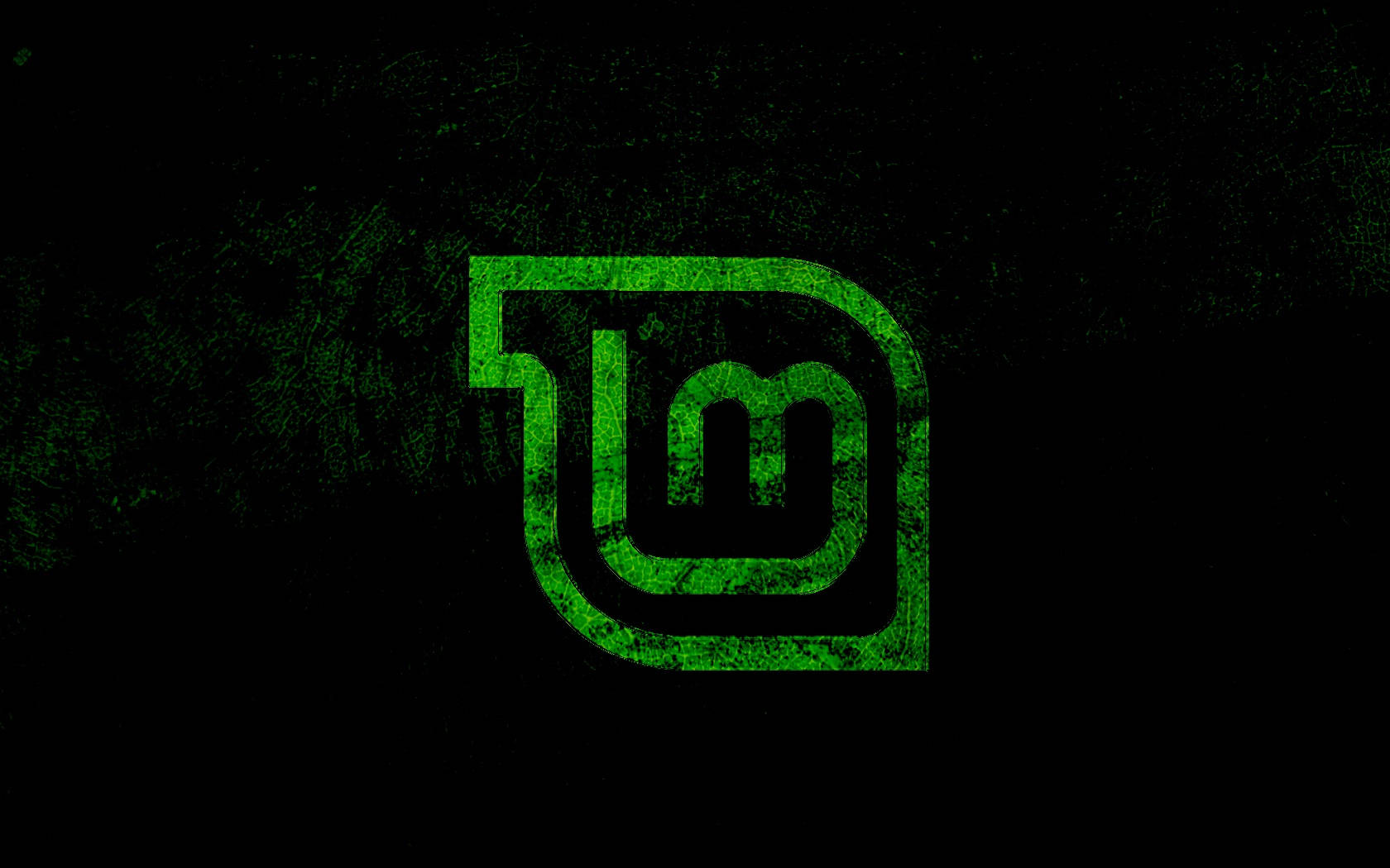 Operating System Linux Mint Grunge Logo Background