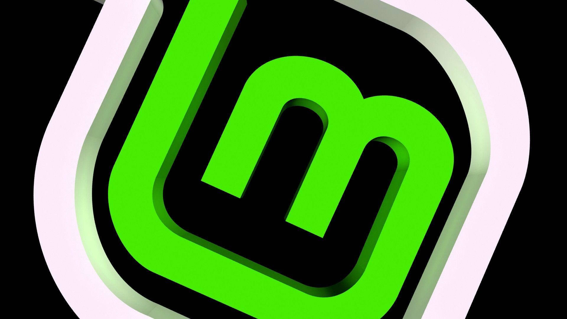 Operating System Linux Mint Logo 3d Close Up Background