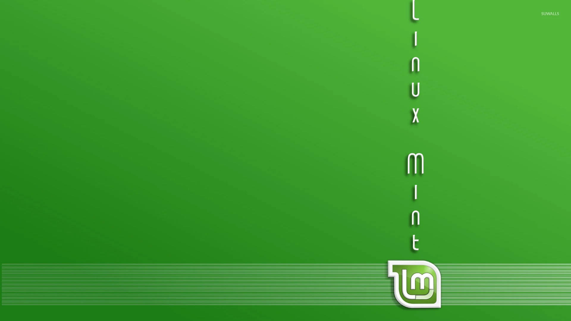 Operating System Vertical Linux Mint With Logo Background