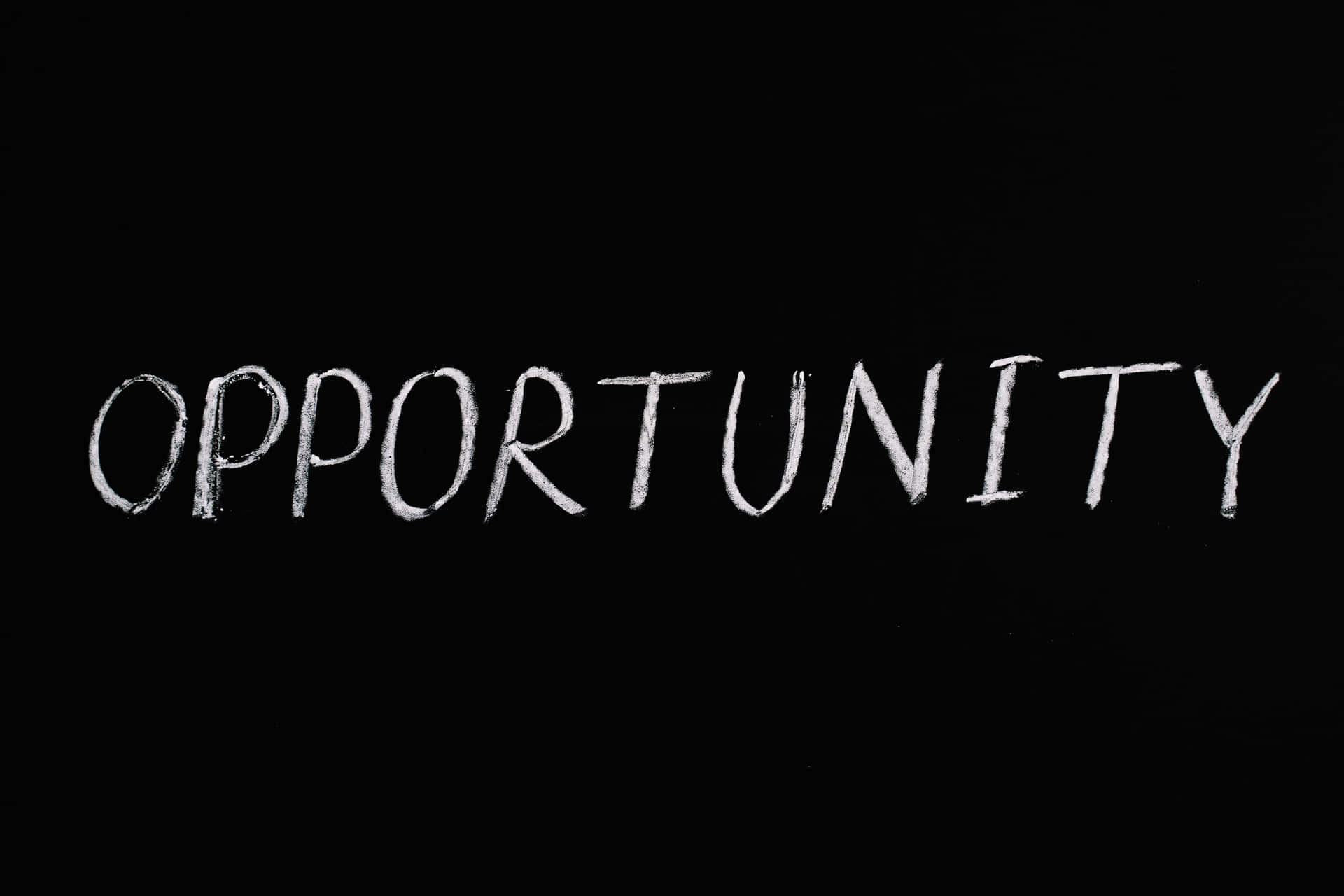 Opportunity Single Word Background