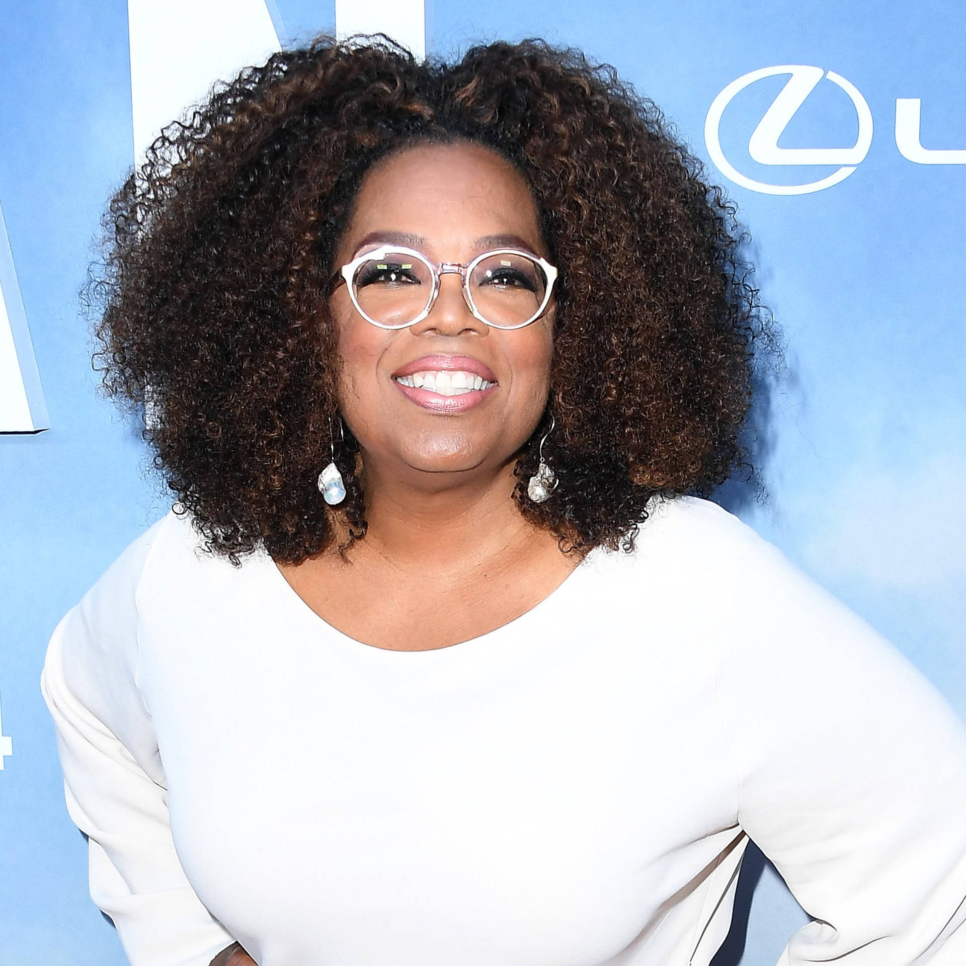 Oprah Winfrey In White Background