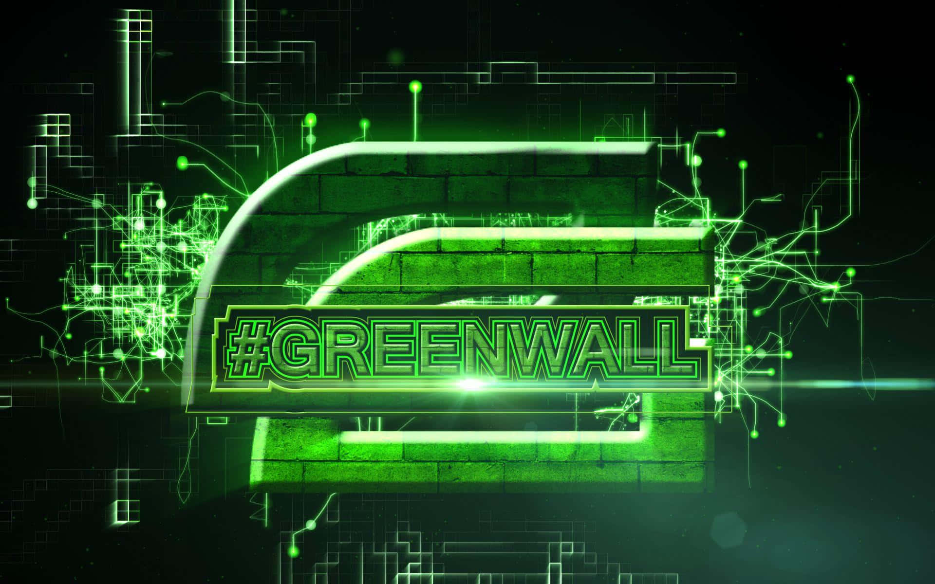 Optic Gaming Greenwall Graphic Background