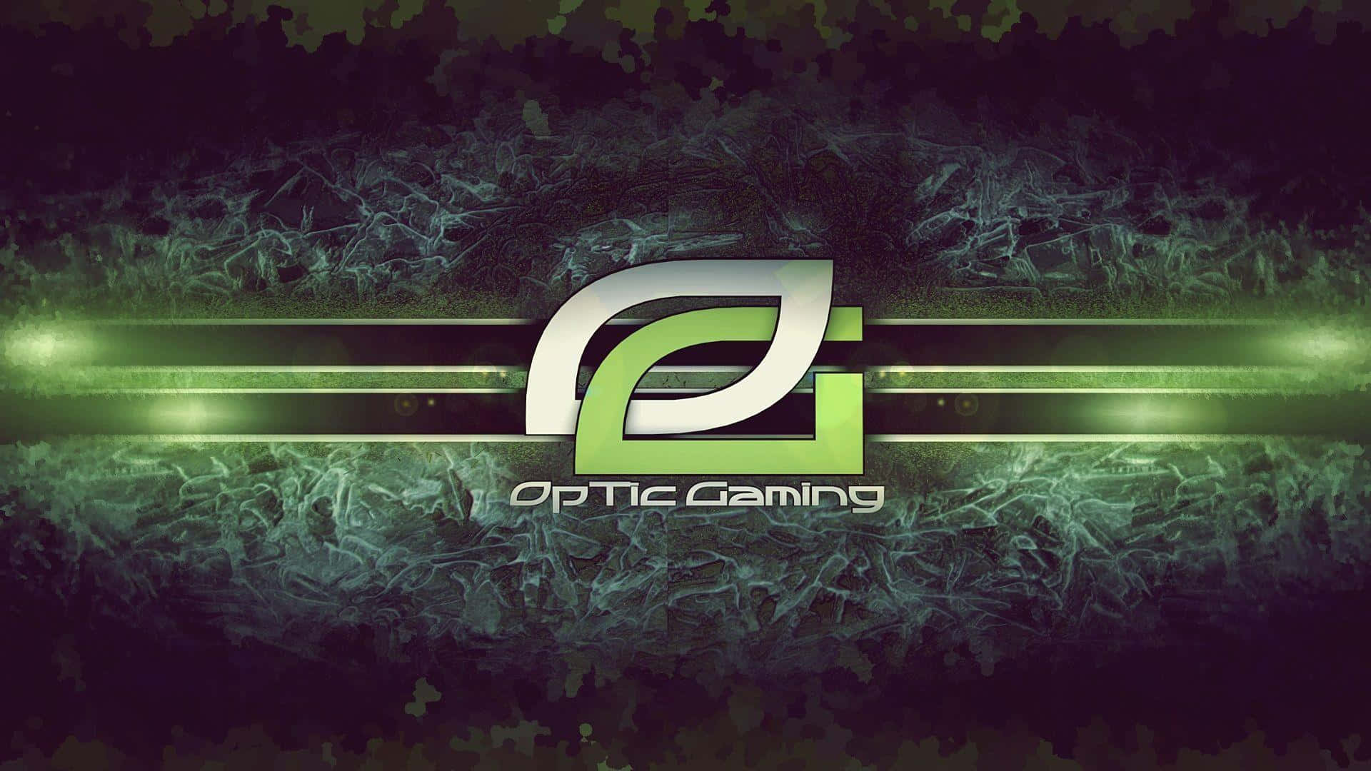 Optic Gaming Logo Green Abstract Background