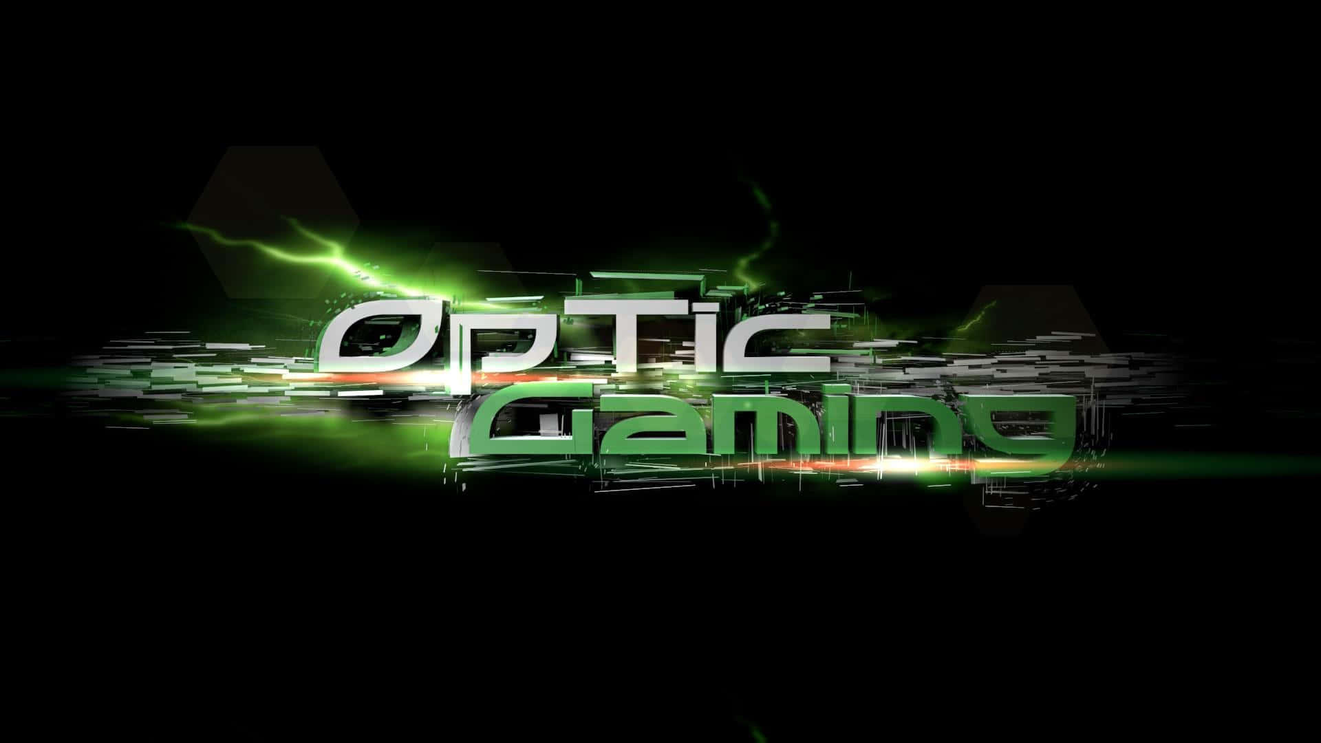 Optic Gaming Logo Green Energy Background