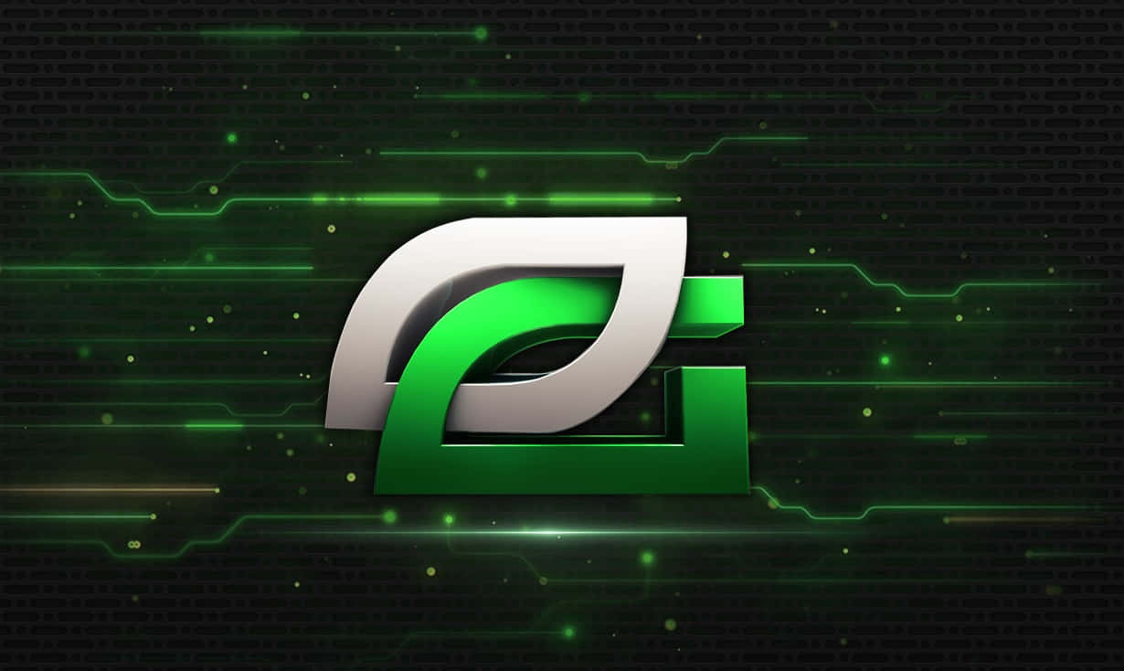 Optic Gaming Logo Green Energy Background