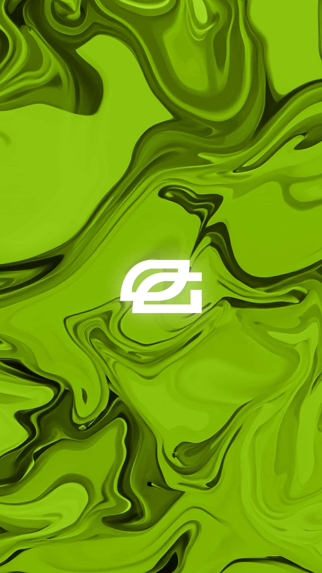 Optic Gaming Logo Green Liquid Background Background