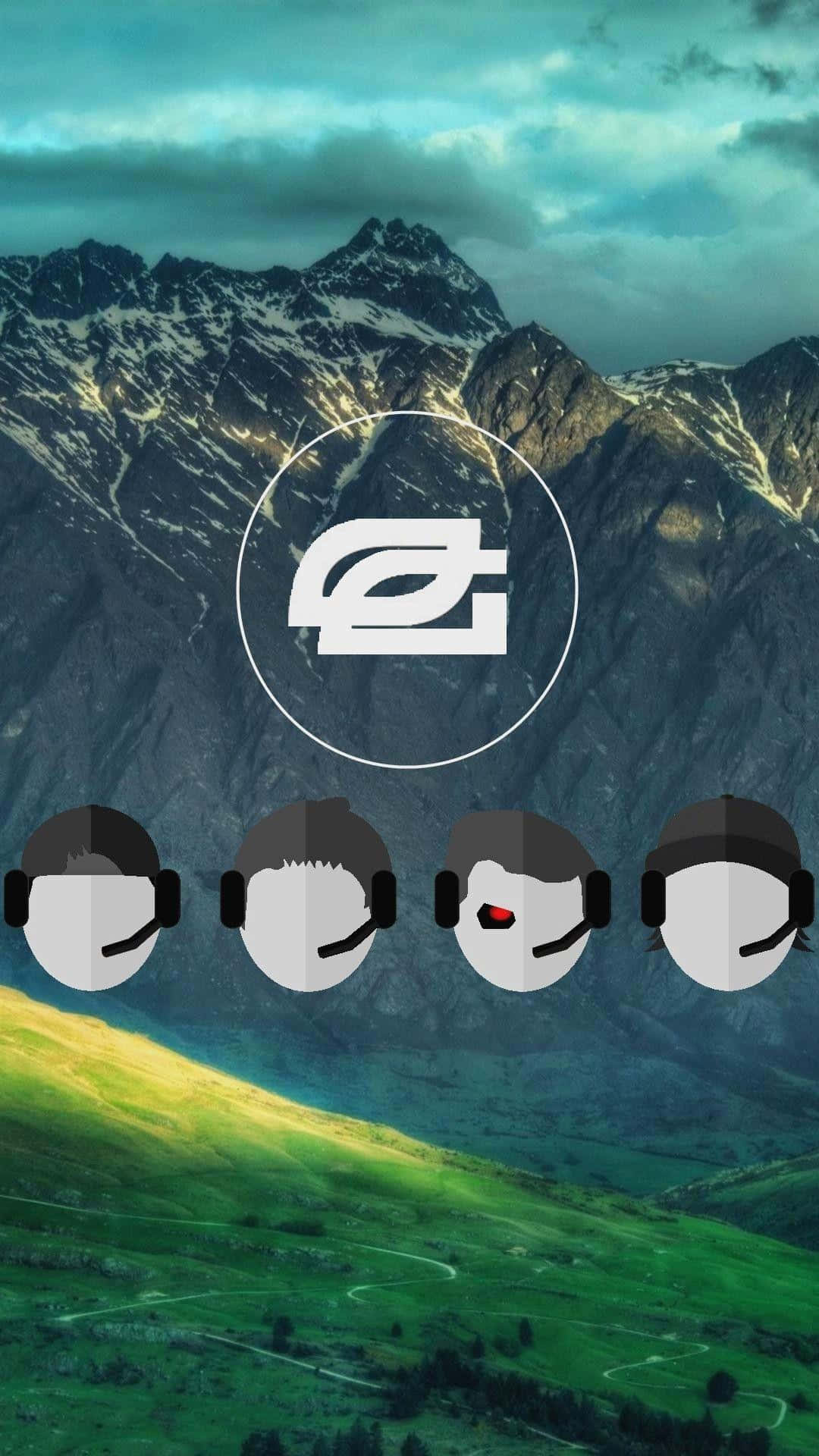 Optic Gaming Mountain Backdrop Wallpaper Background