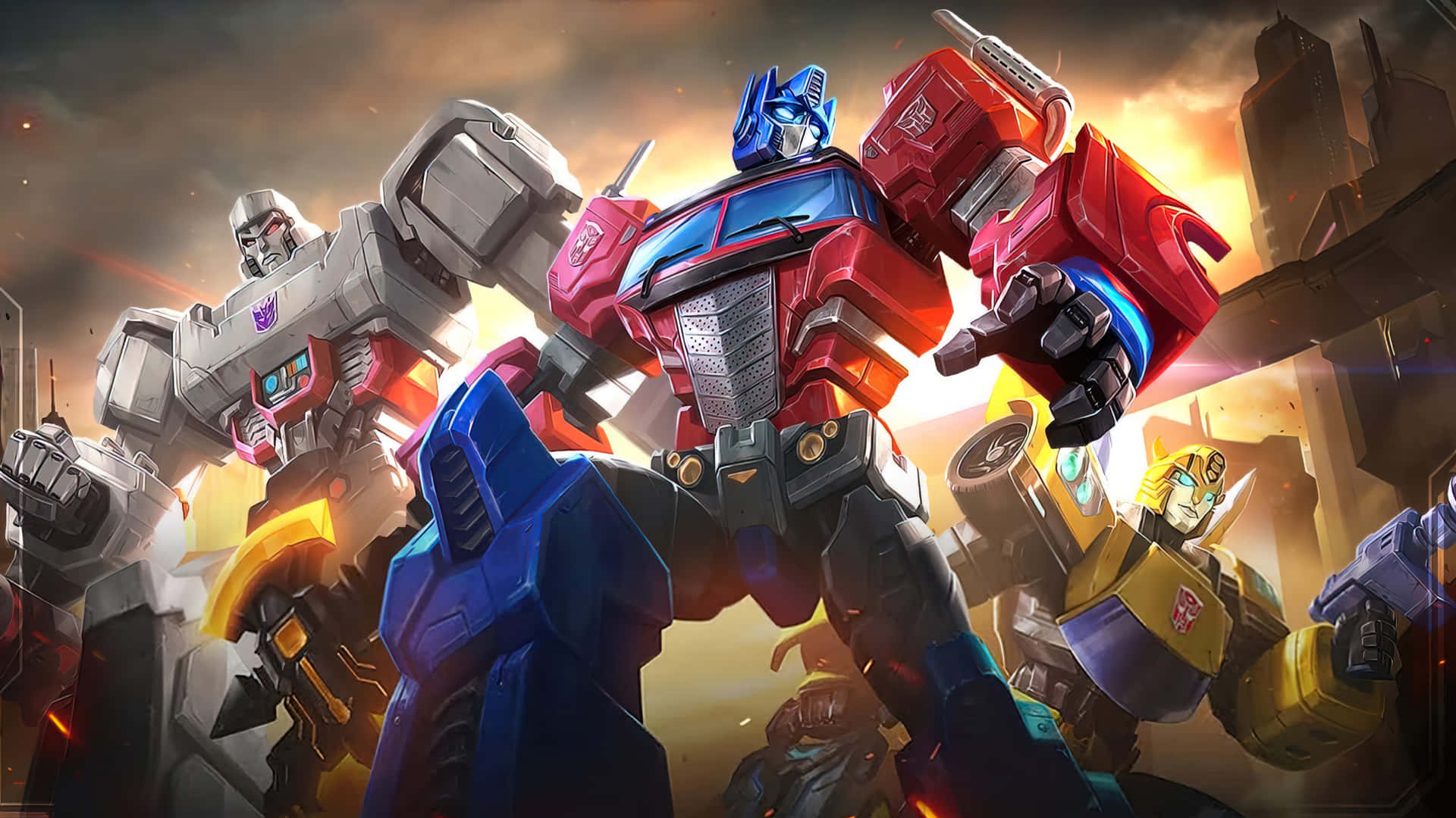 Optimus Prime 4k With Autobots Background