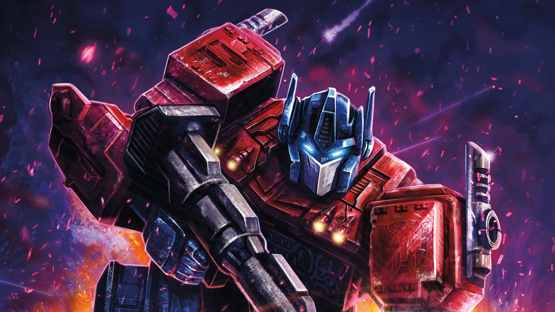 Optimus Prime Embracing 4k Technology Background