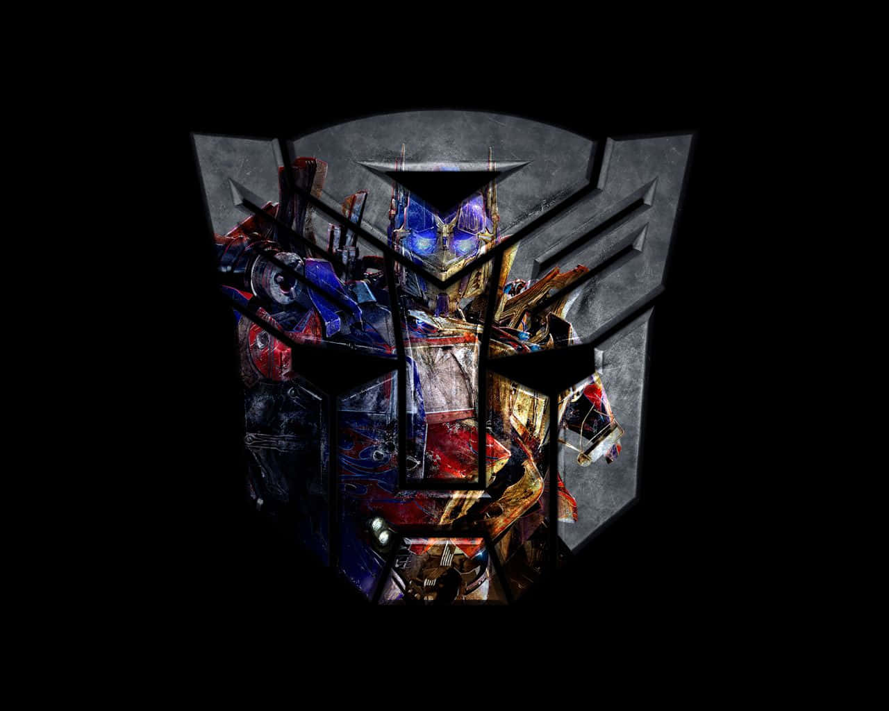 Optimus Prime Face Autobot Logo Background