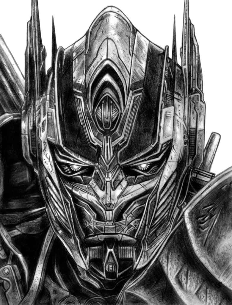 Optimus Prime Face Drawing Fanart