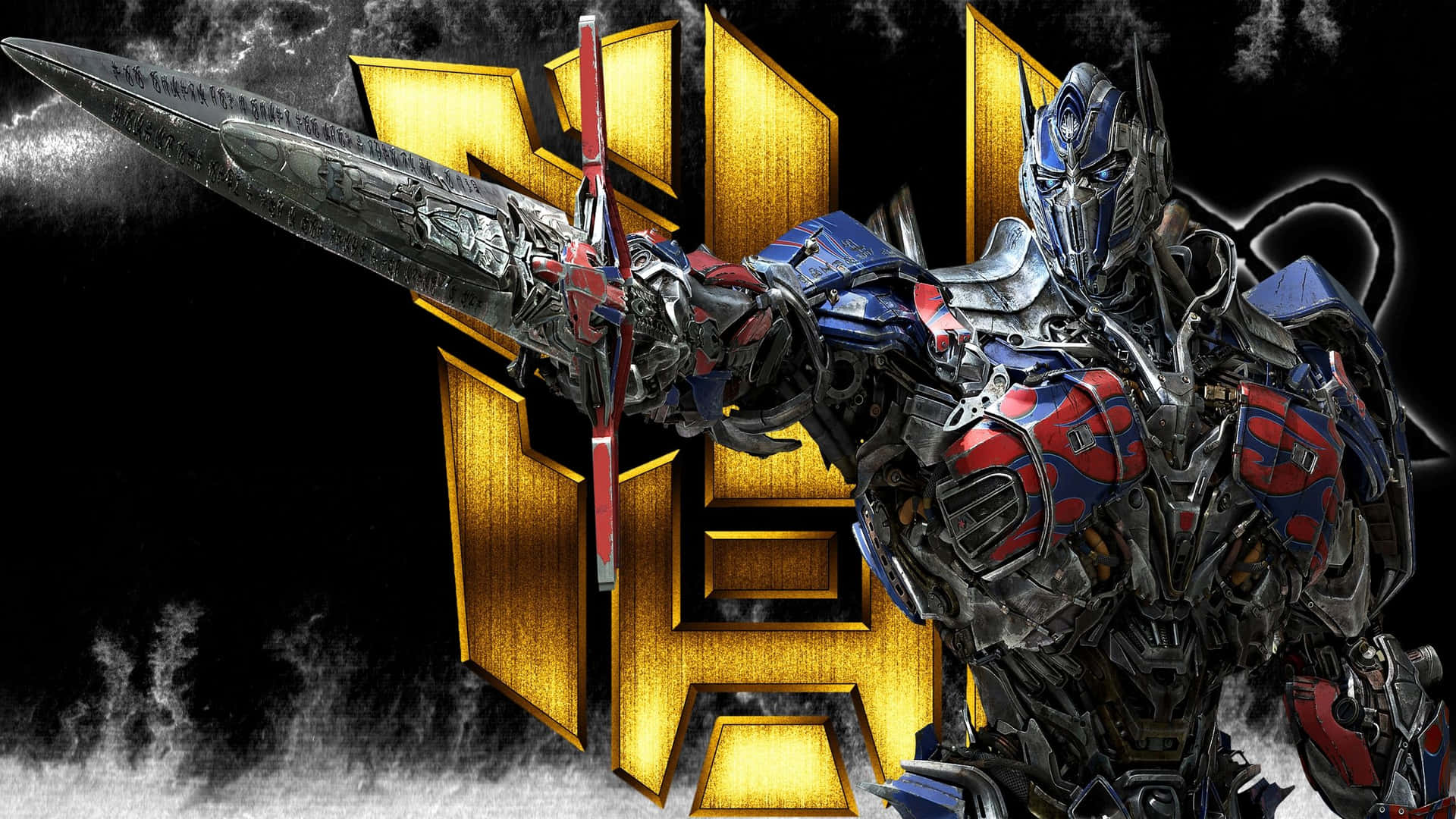 Optimus Prime Face Point Blade Background