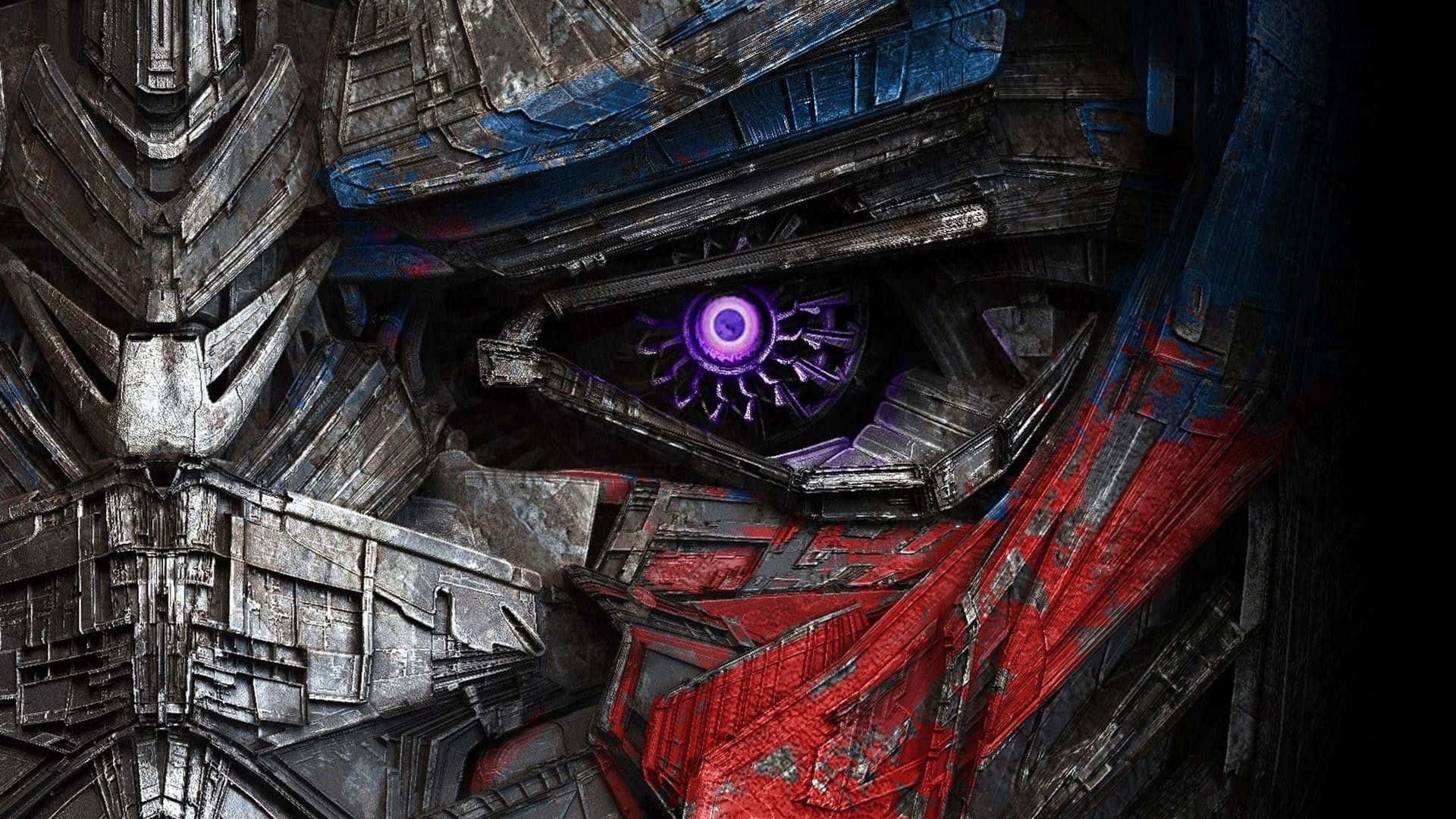 Optimus Prime Face Purple Eyes