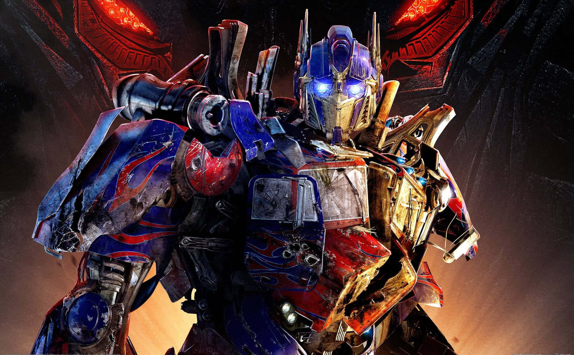 Optimus Prime Face Revenge Fallen Background