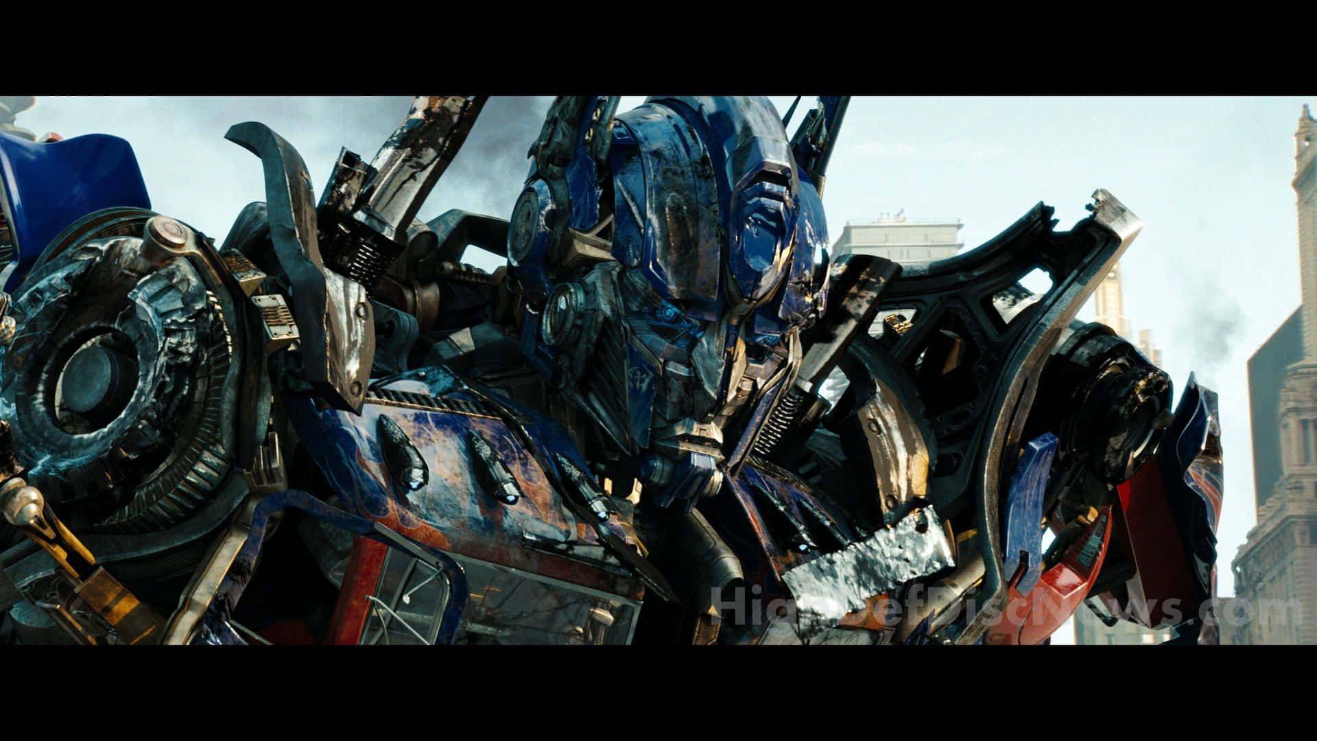 Optimus Prime Face Sentinel Dark Moon Background