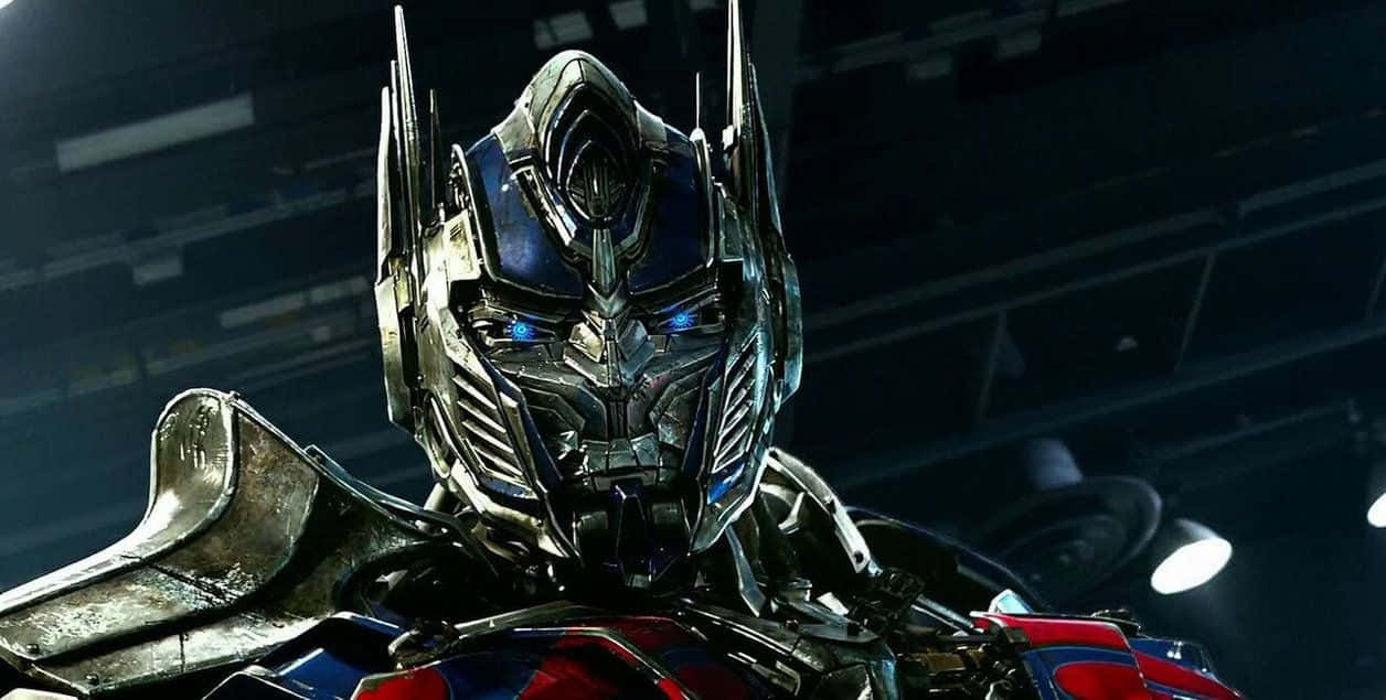 Optimus Prime Face Transformers Trailer Background