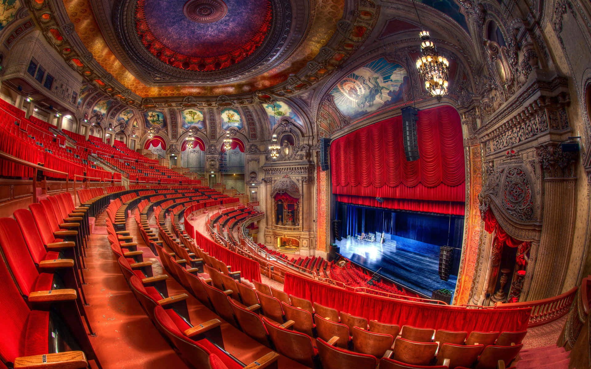 Opulent Theater Interior Background