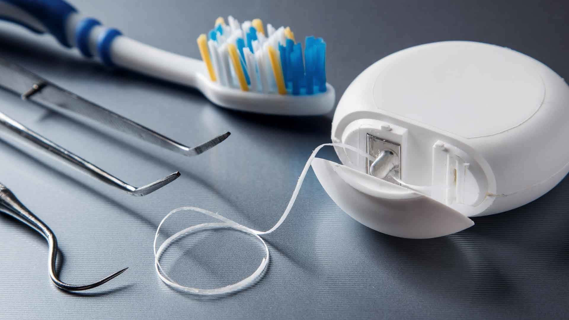 Oral Dental Floss Background