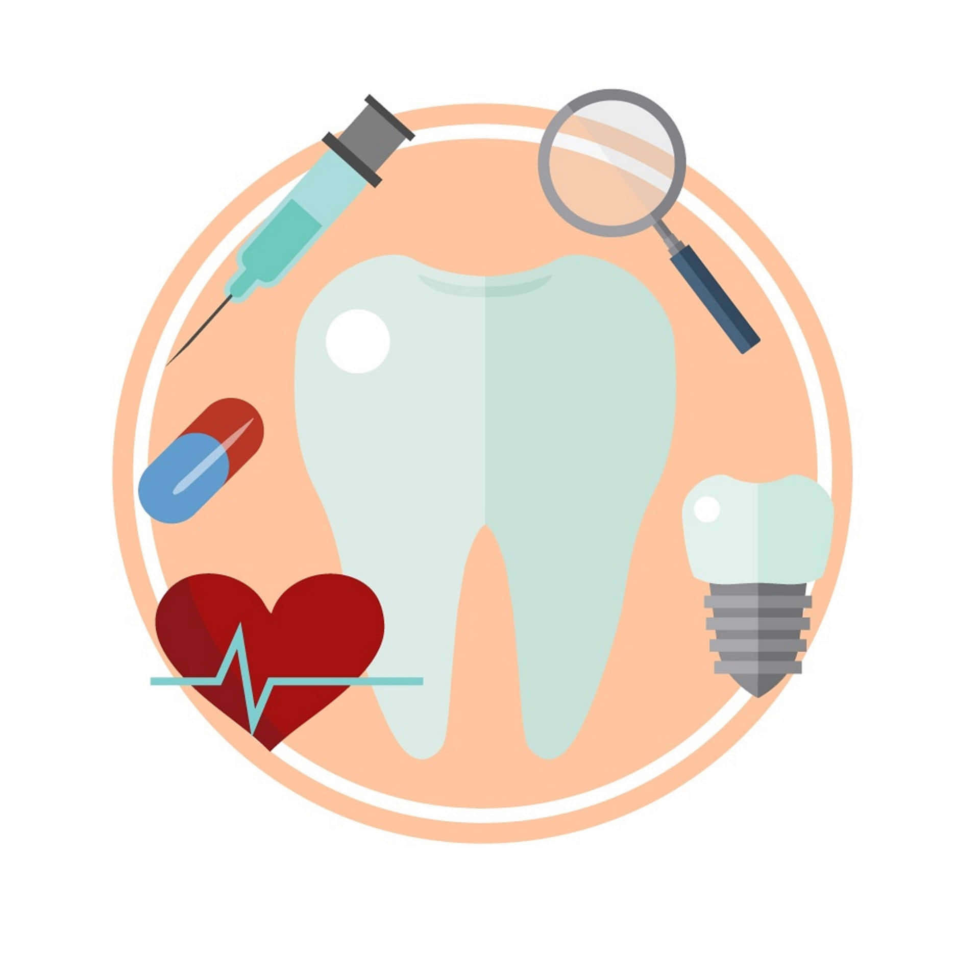 Oral Health Art Background