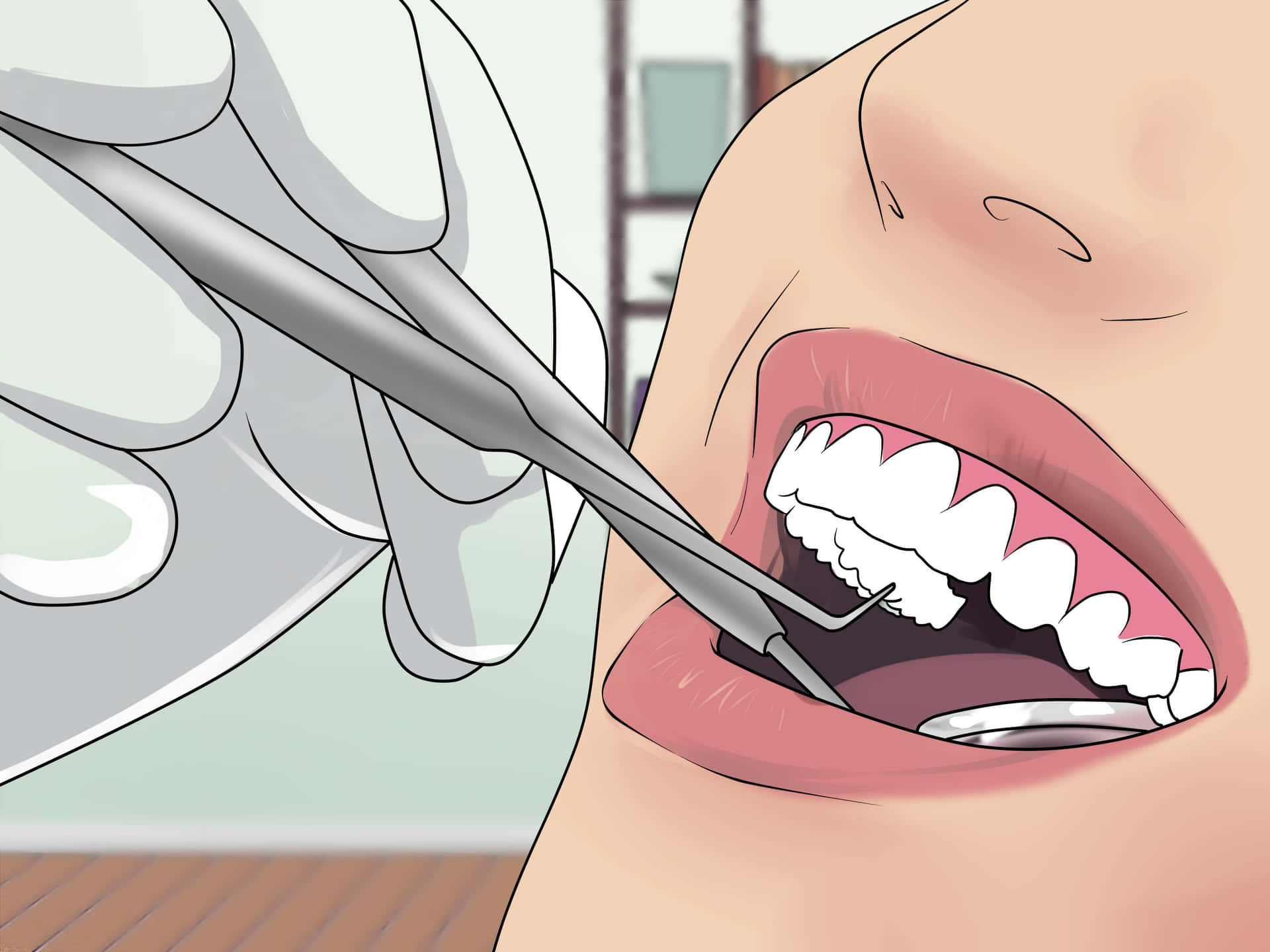 Oral Health Illustration Background