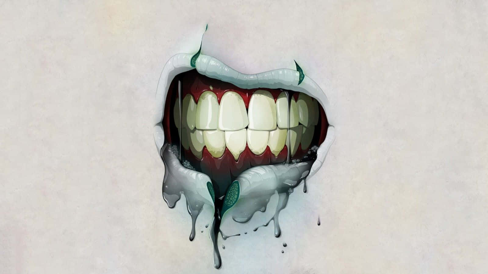 Oral Mouth With Teeth Background