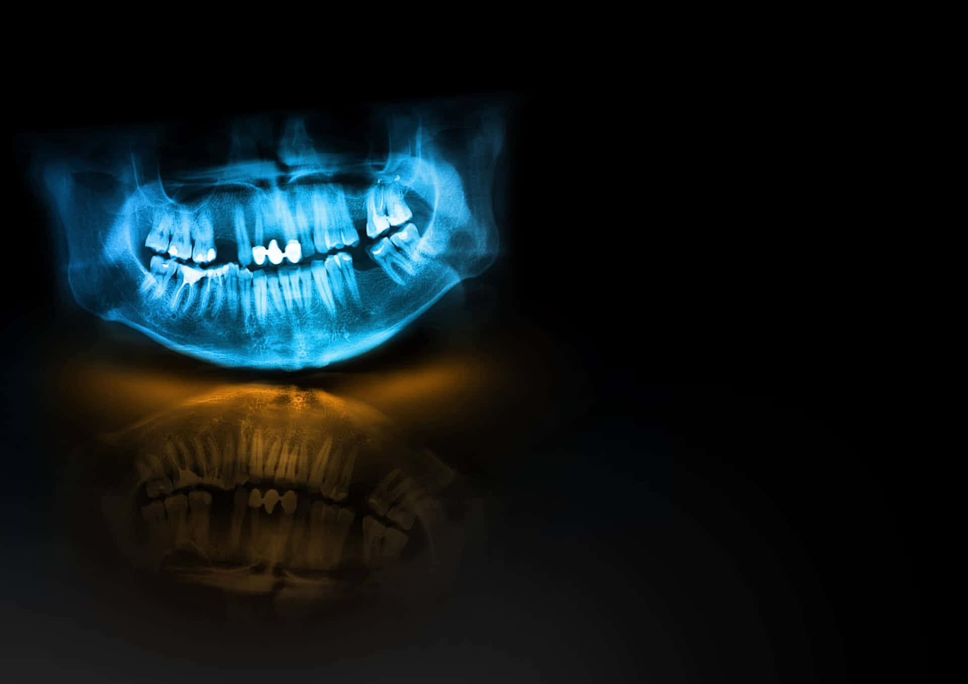 Oral Mouth X-ray Background