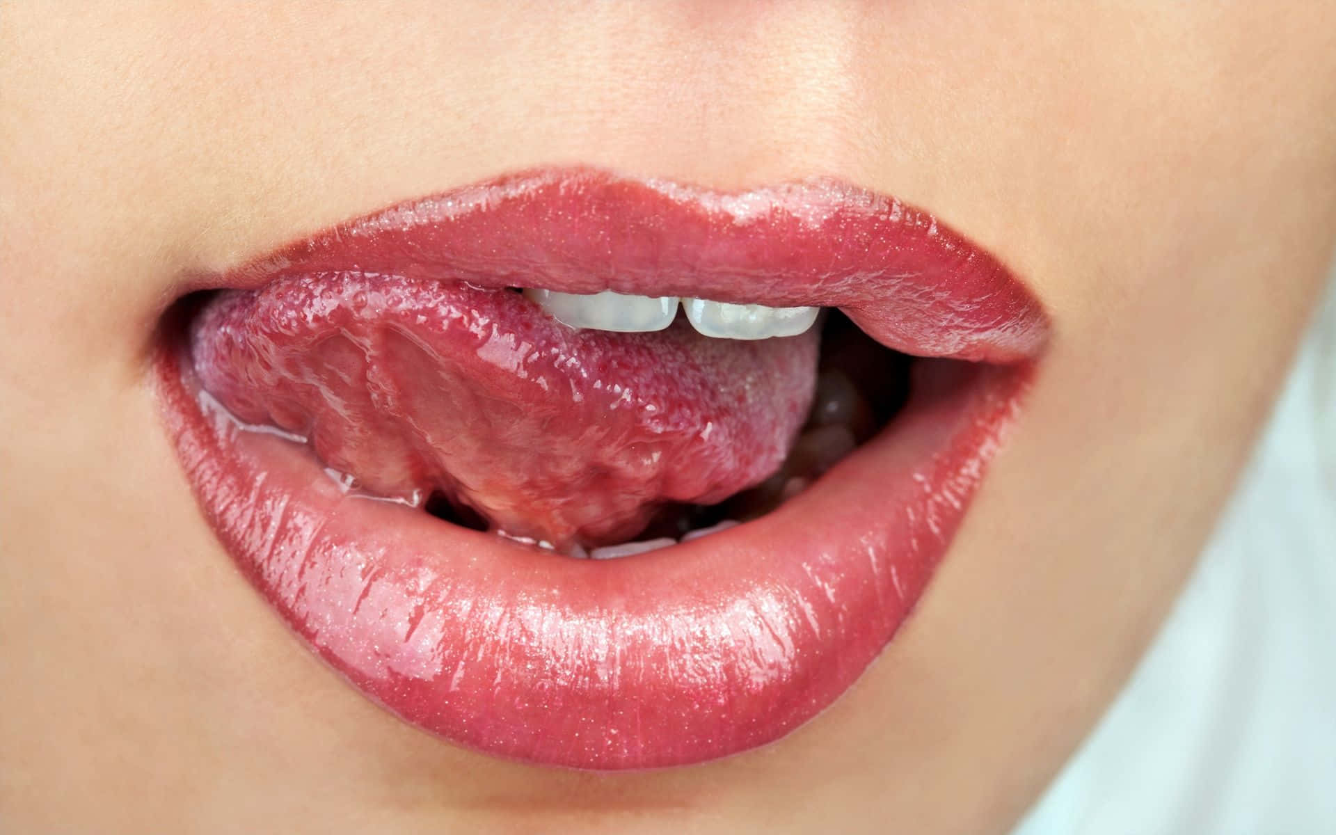 Oral Tongue Licking Background