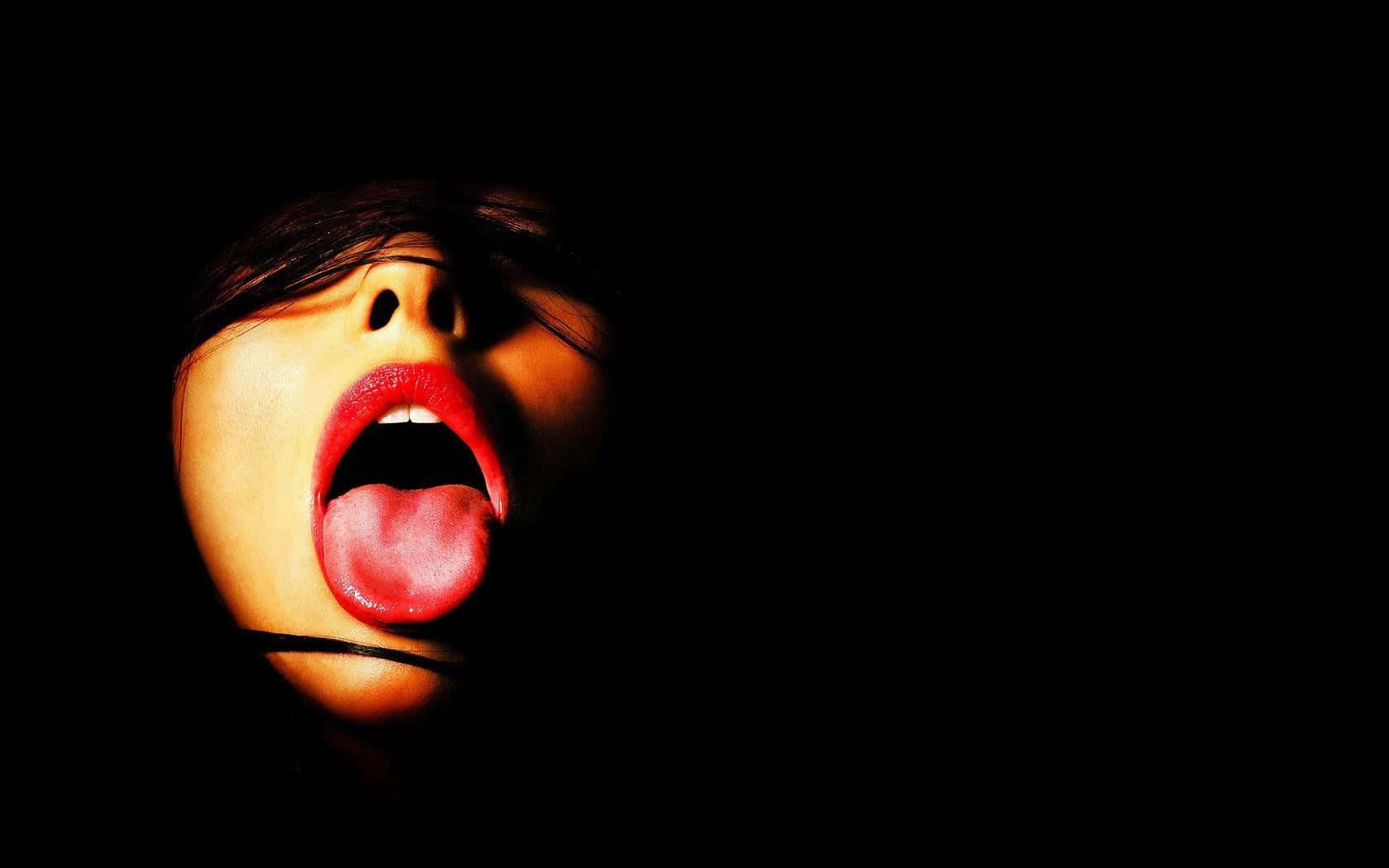 Oral Tongue Out Background