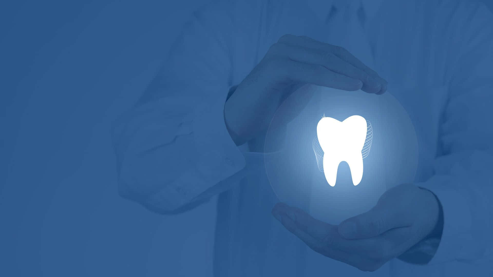 Oral Tooth Glowing Background