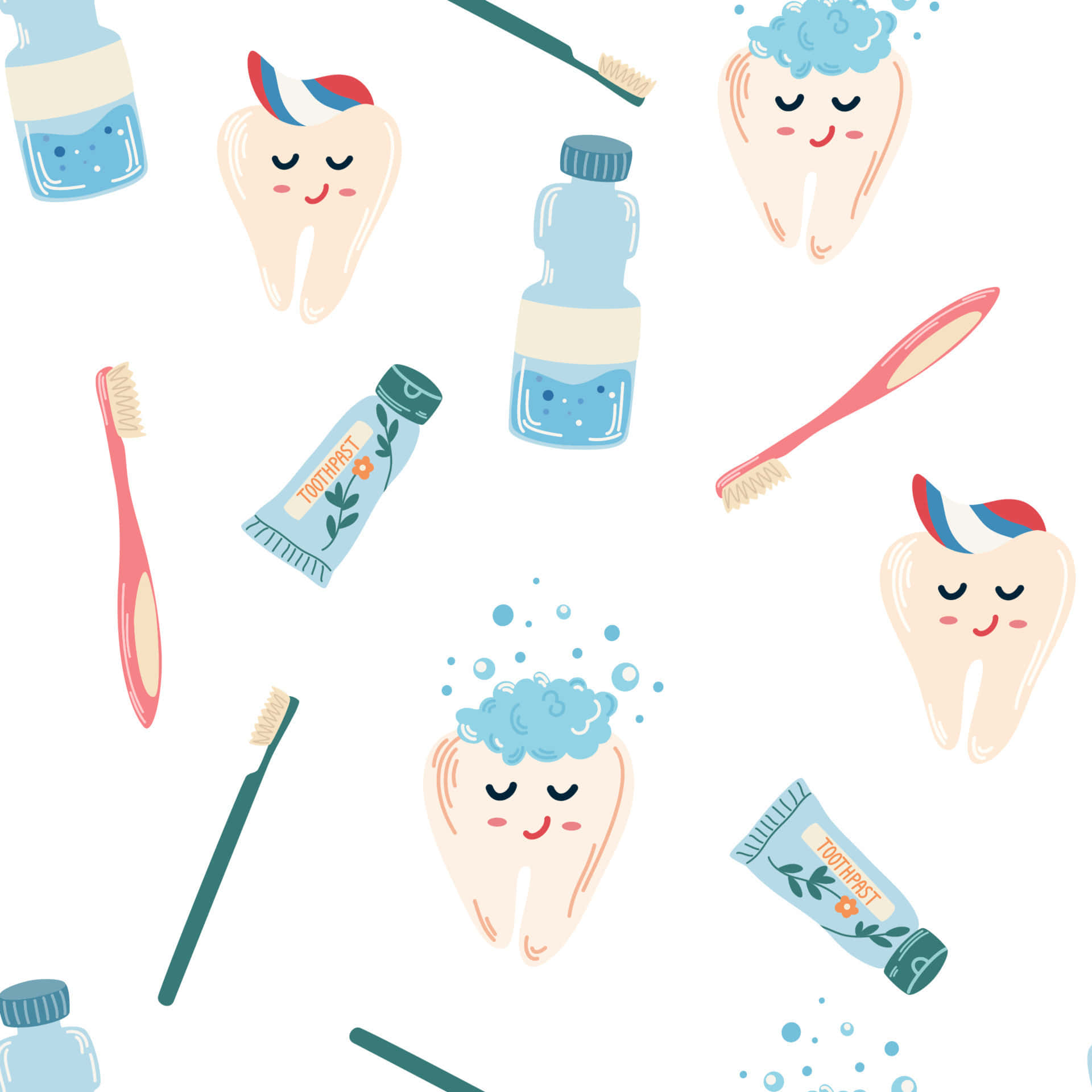 Oral Toothbrush Art Background