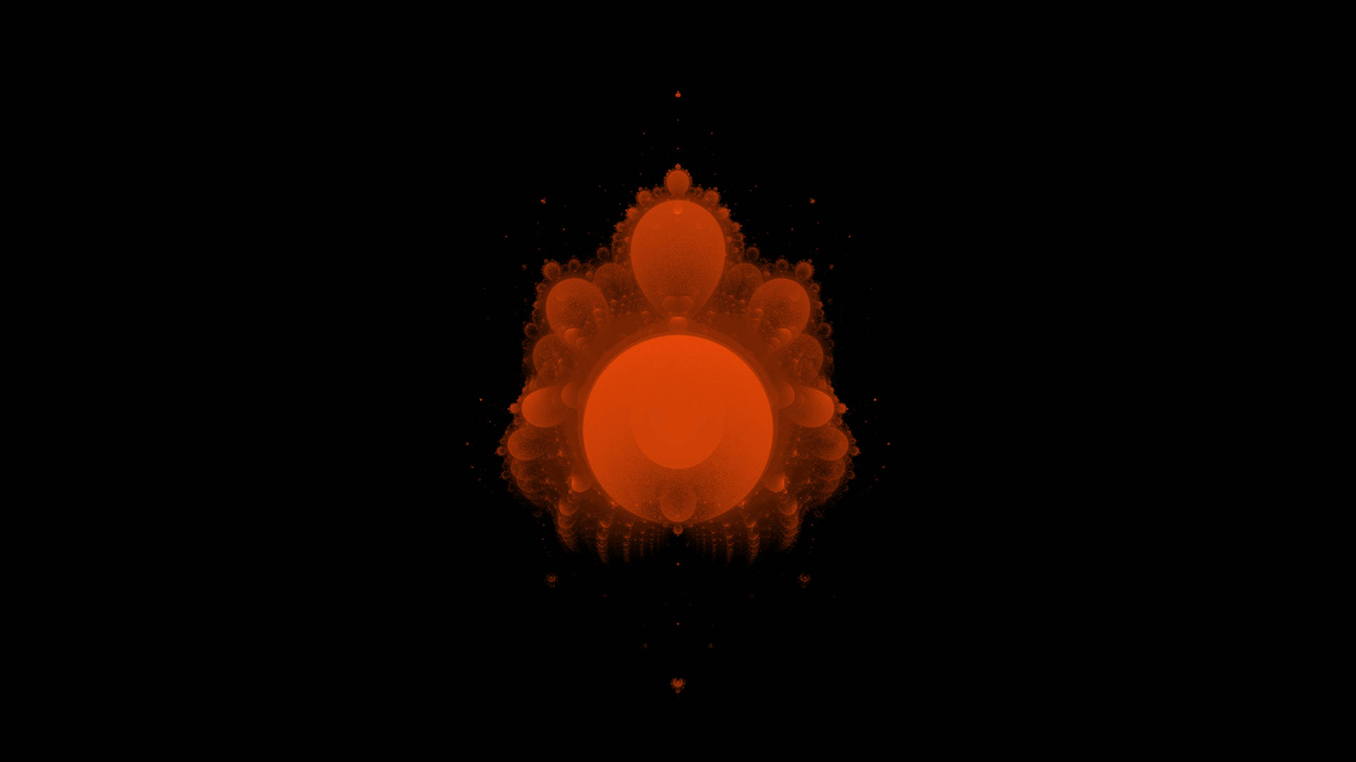 Orange 4d Buddhabrot Background