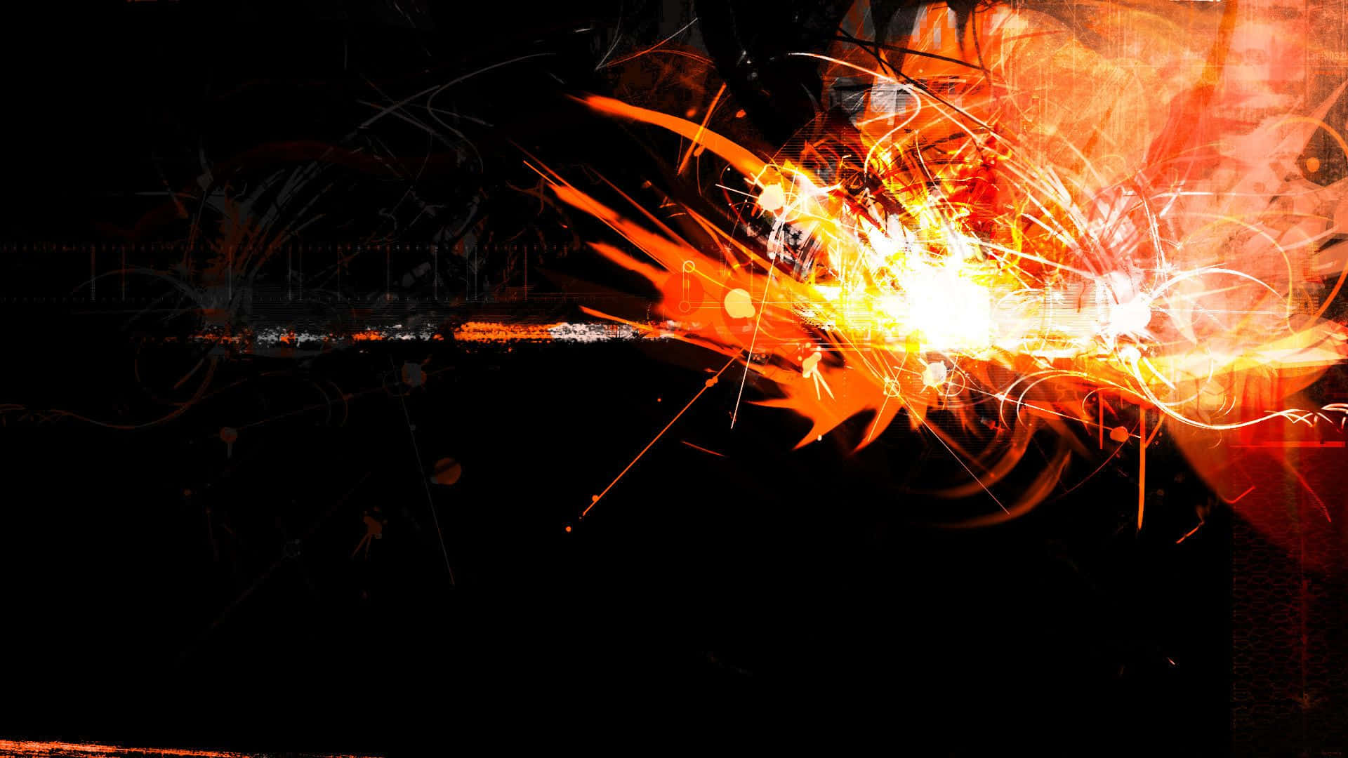 Orange Abstract Desktop Background