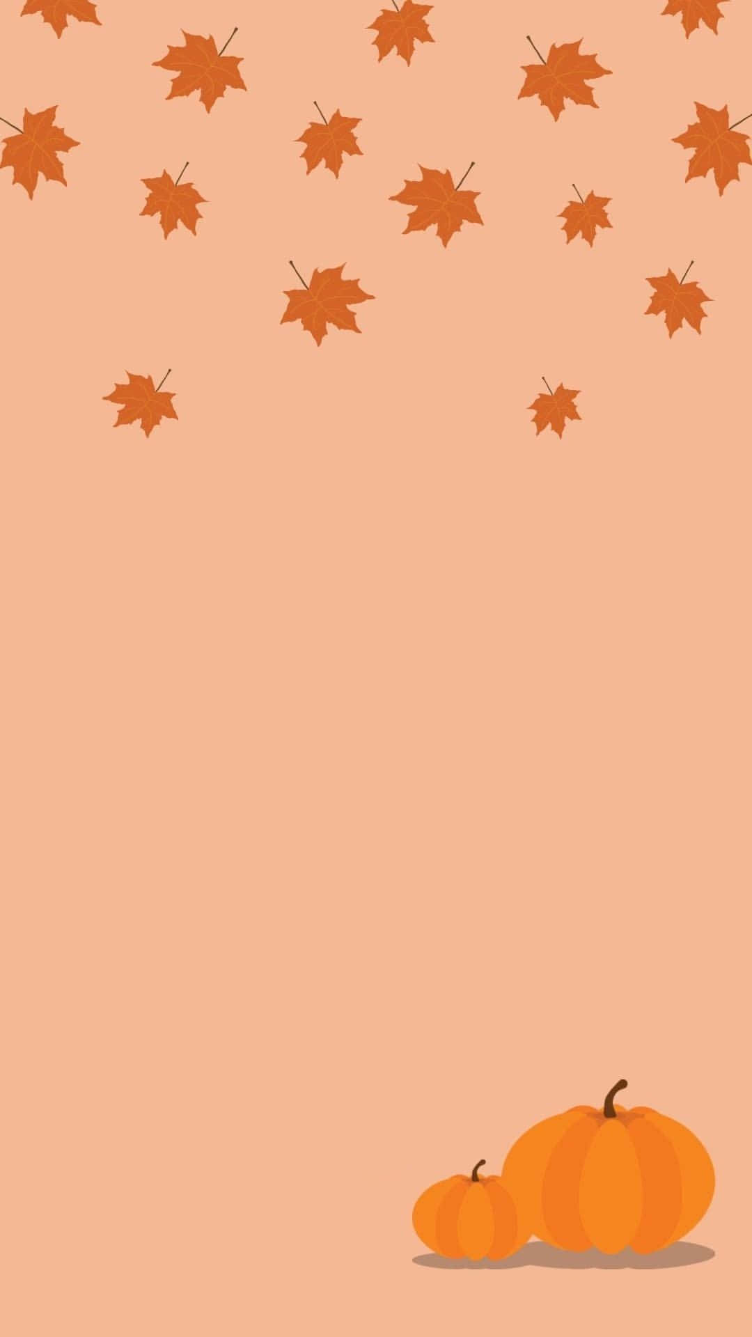 Orange Aesthetic Cute Autumn Iphone Background