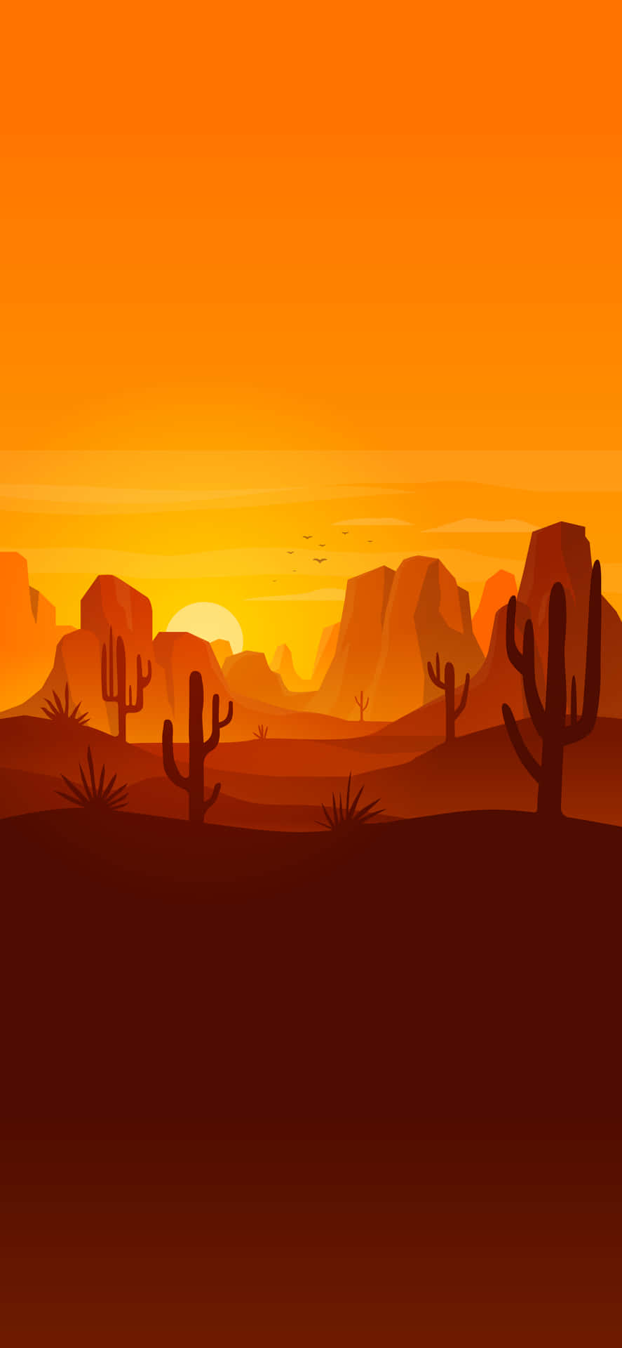 Orange Aesthetic Desert Iphone