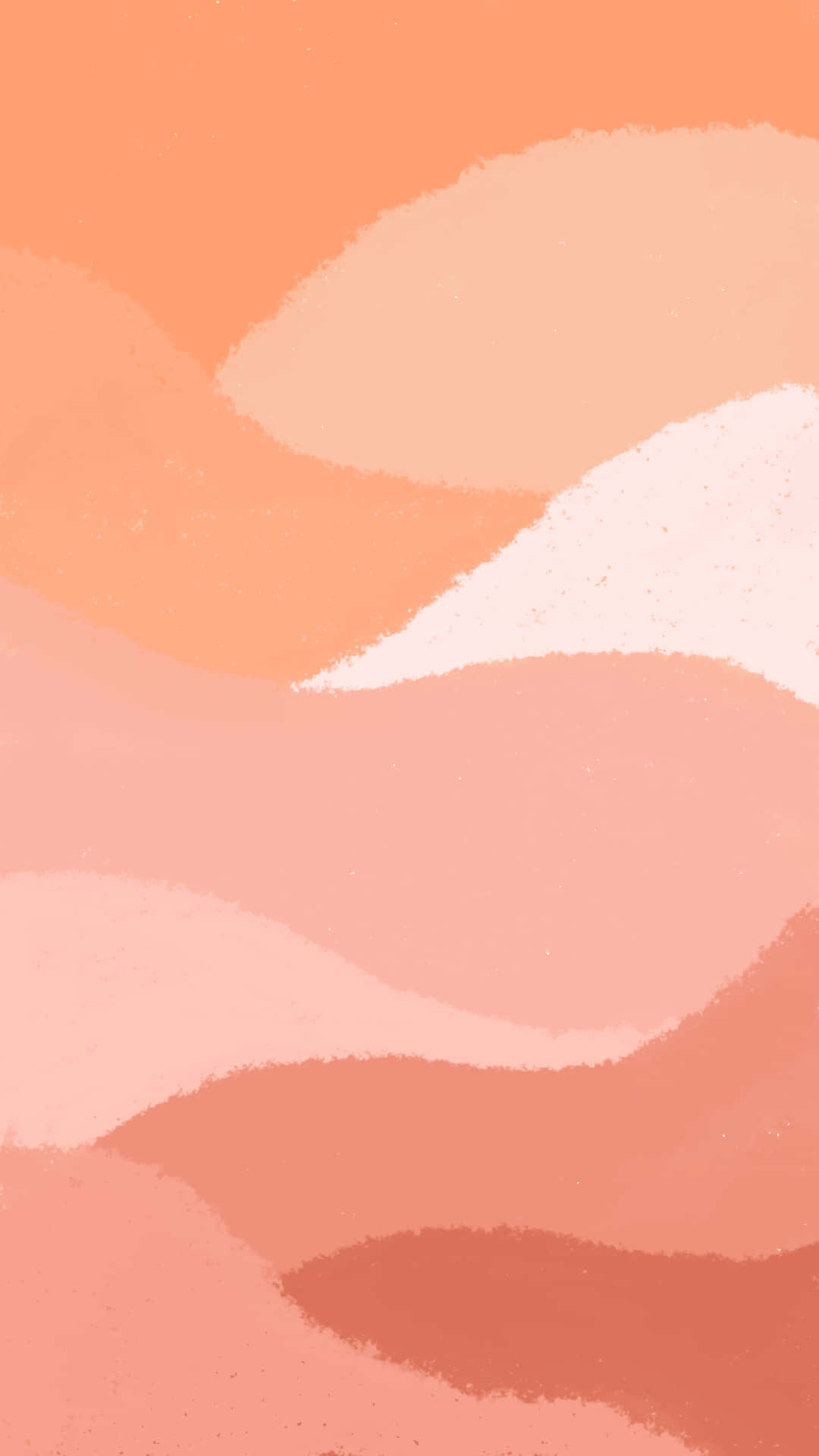 Orange Aesthetic Waves Painting Background