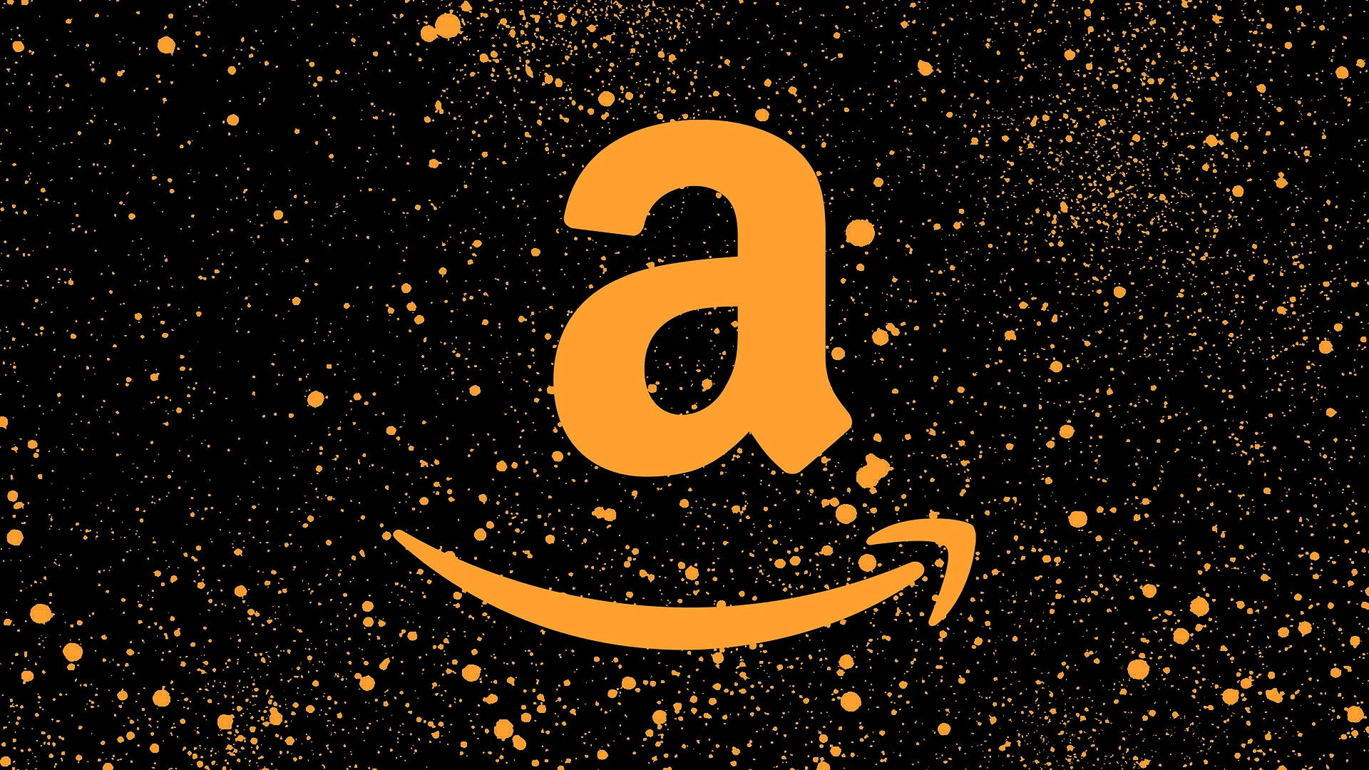 Orange Amazon Icon Background