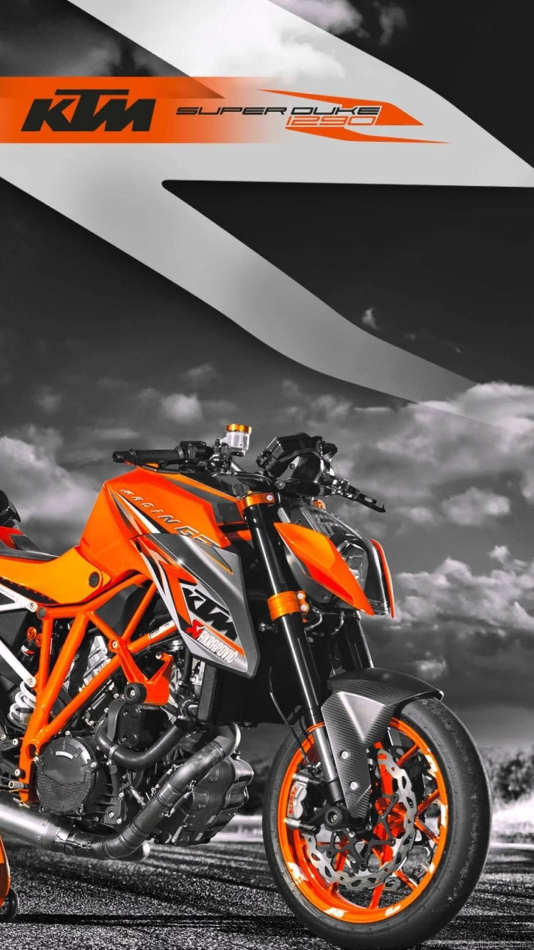 Orange And Black Ktm Iphone