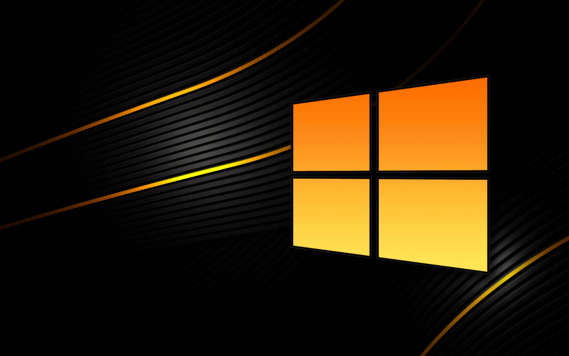 Orange And Black Windows 10 Hd Background