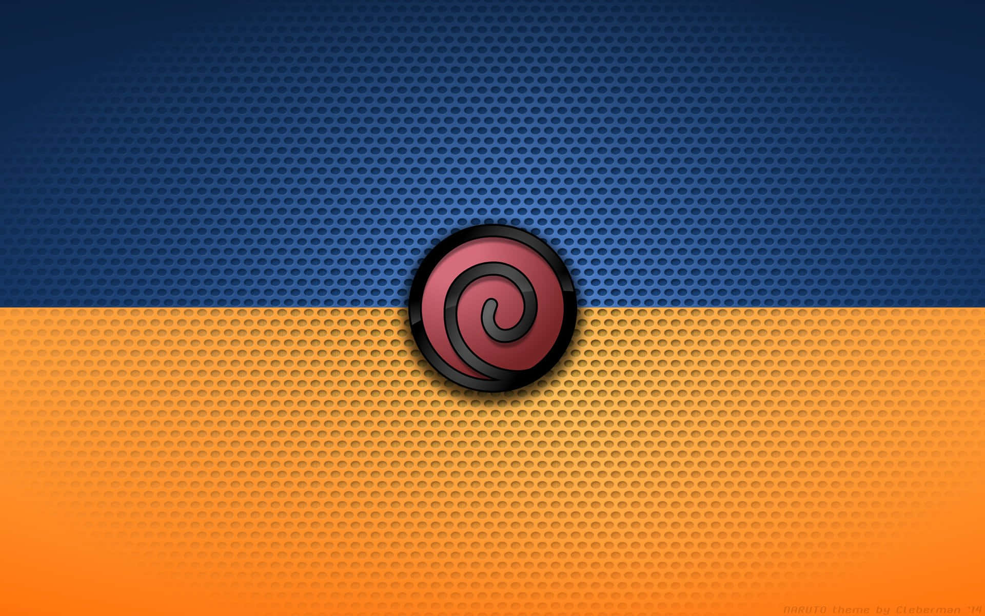 Orange And Blue Background Red Circle Background