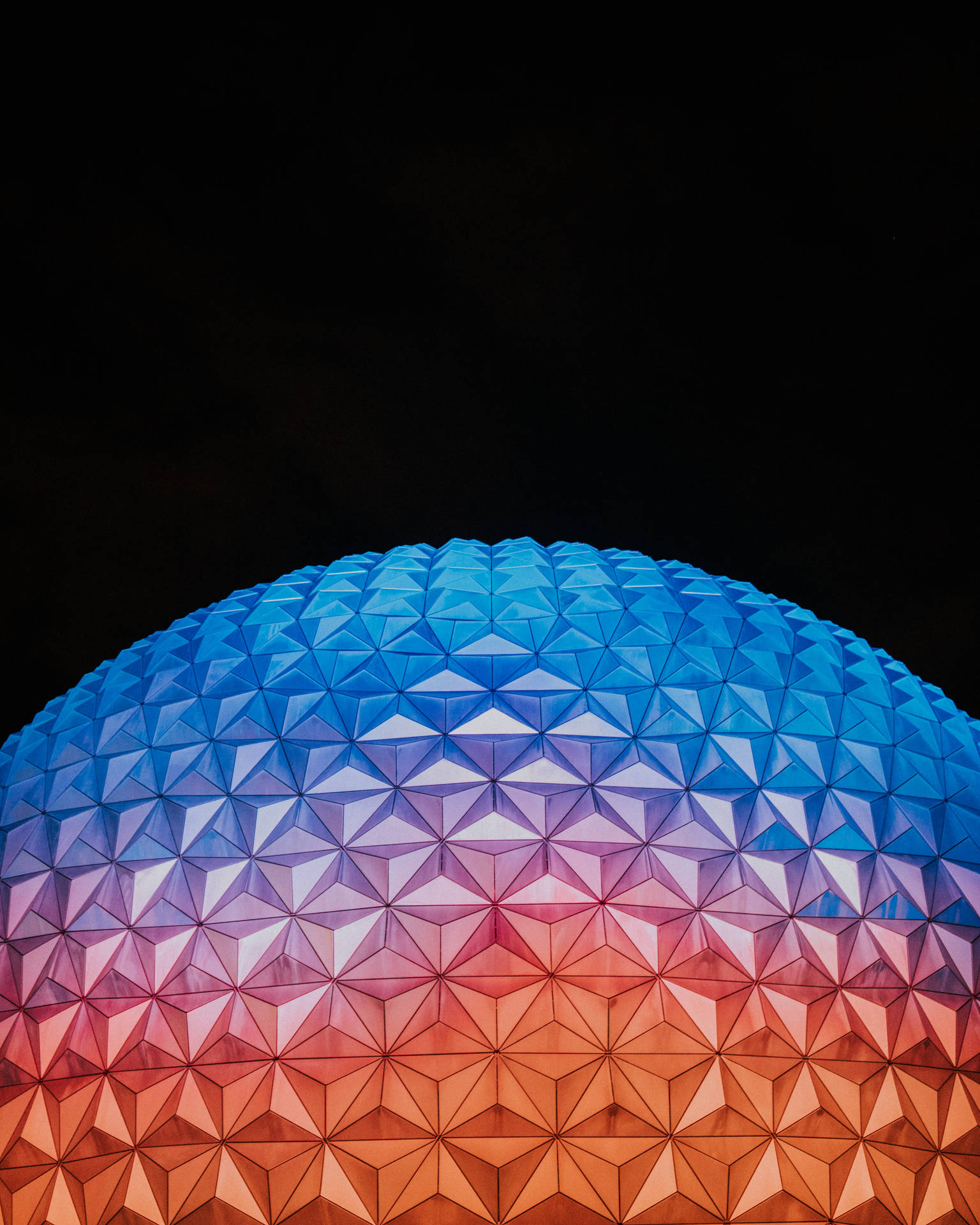 Orange And Blue Epcot Globe