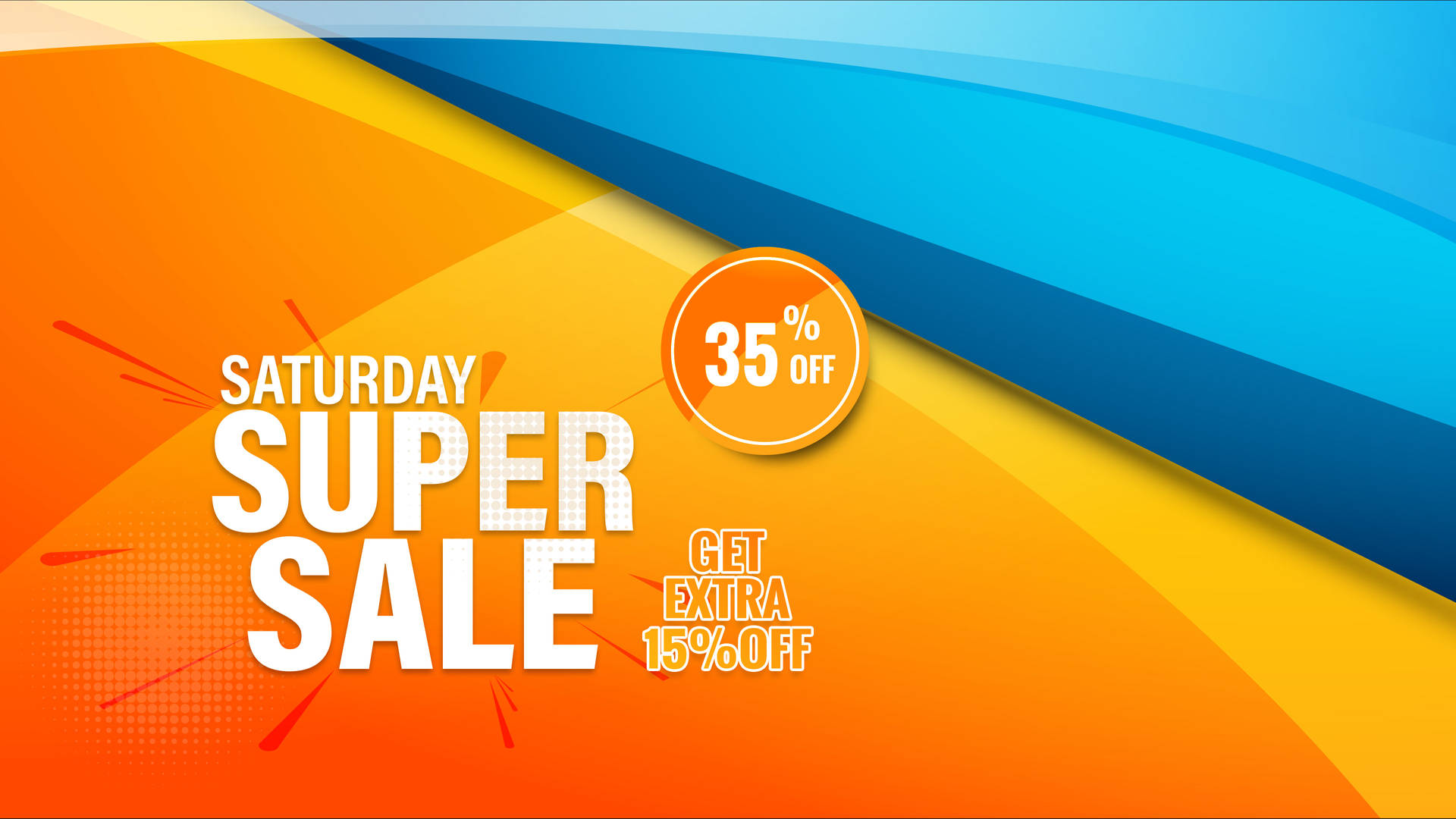 Orange And Blue Super Saturday Sale