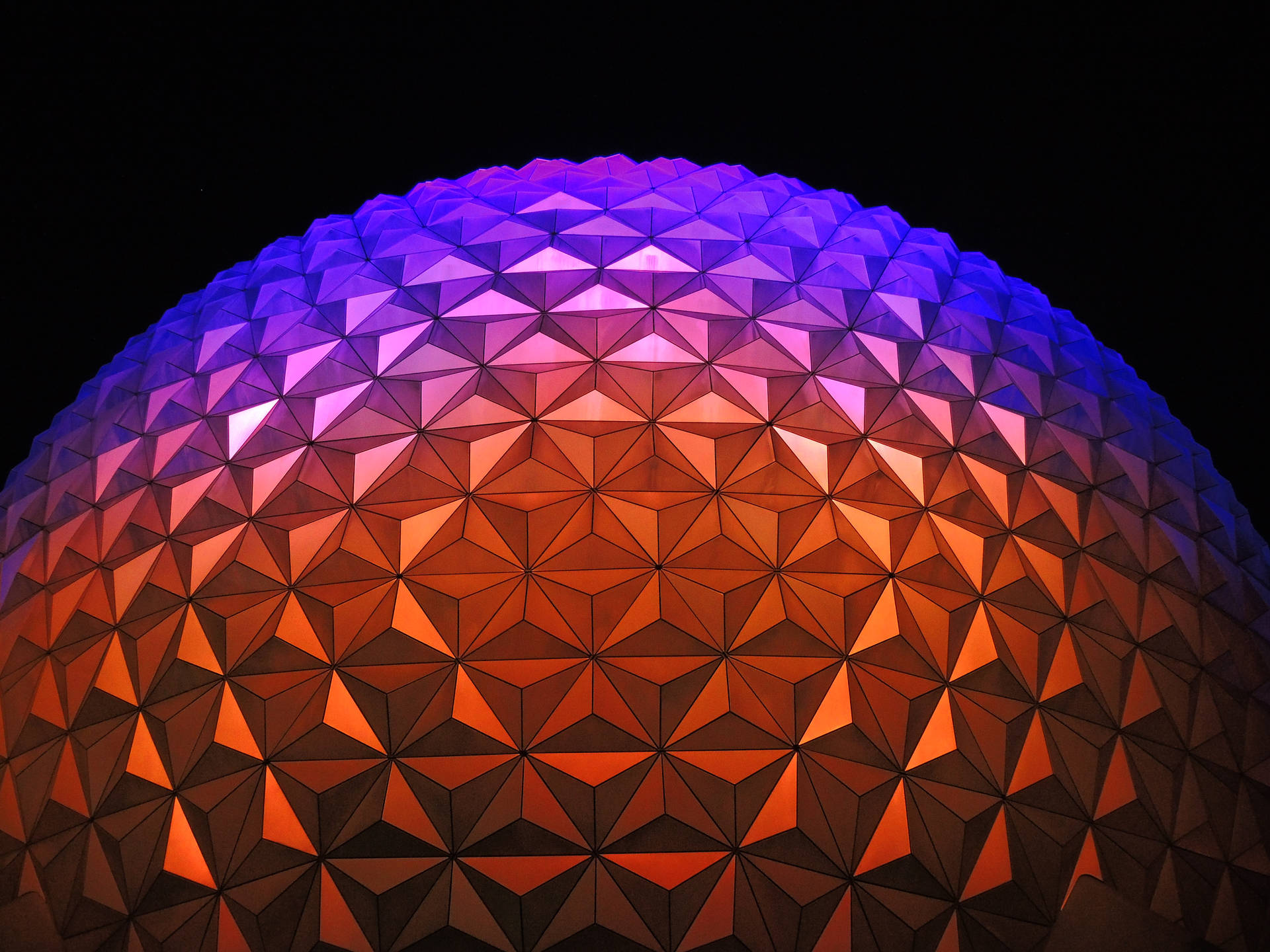 Orange And Purple Epcot Globe Background