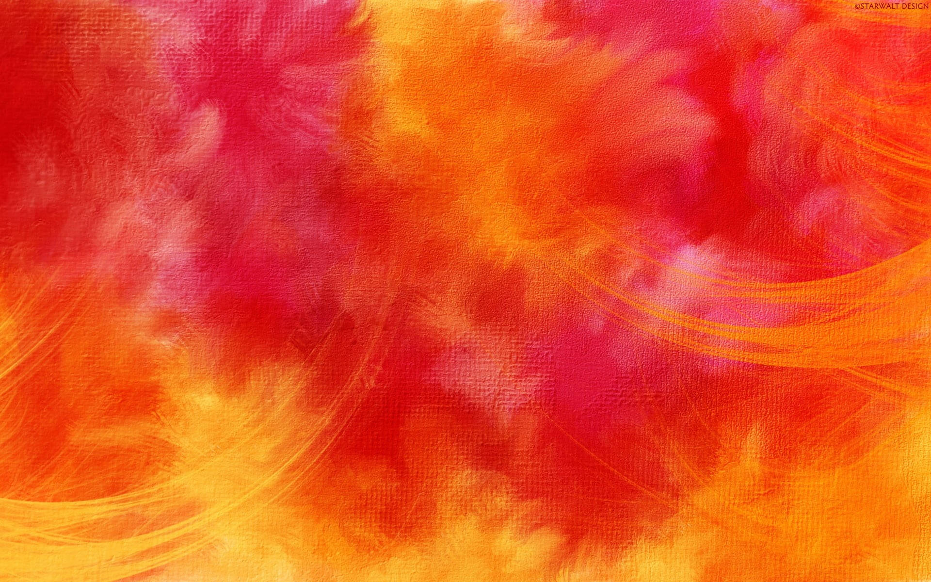 Orange And Red Abstract Art