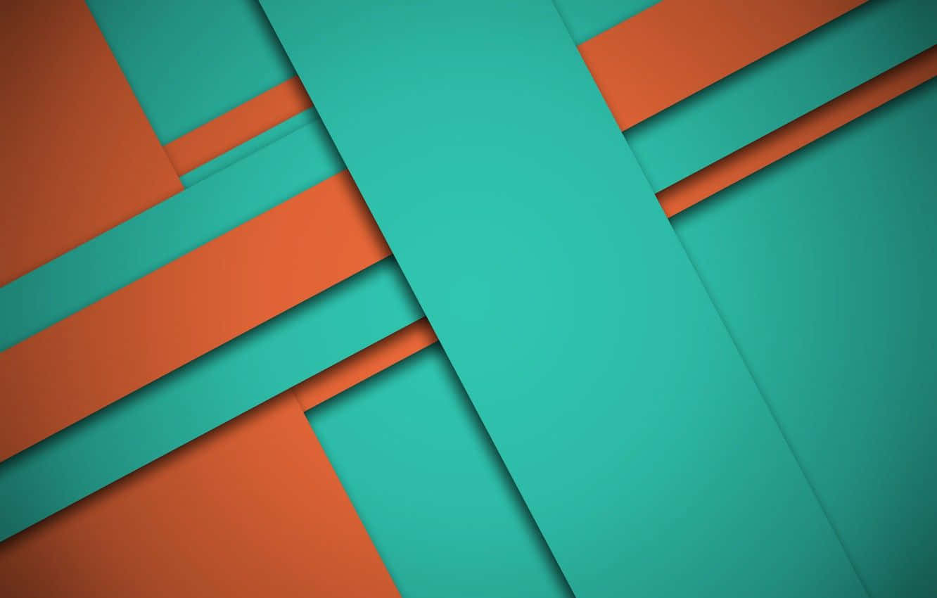 Orange And Teal Abstract Design Background