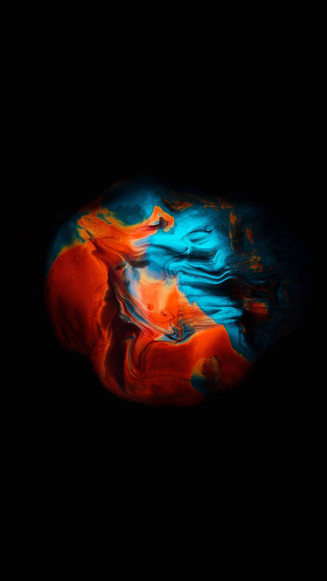 Orange And Teal Iphone X Amoled Background