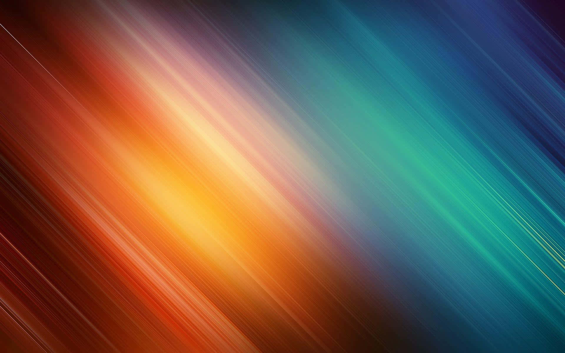 Orange And Teal Light Rays Background