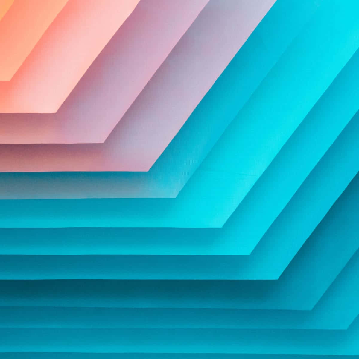 Orange And Teal Paper Stack Background