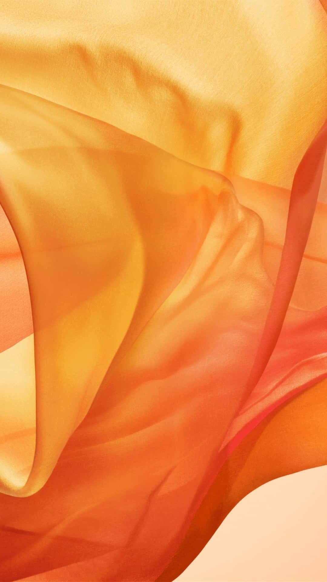 Orange And Yellow Silk Fabric