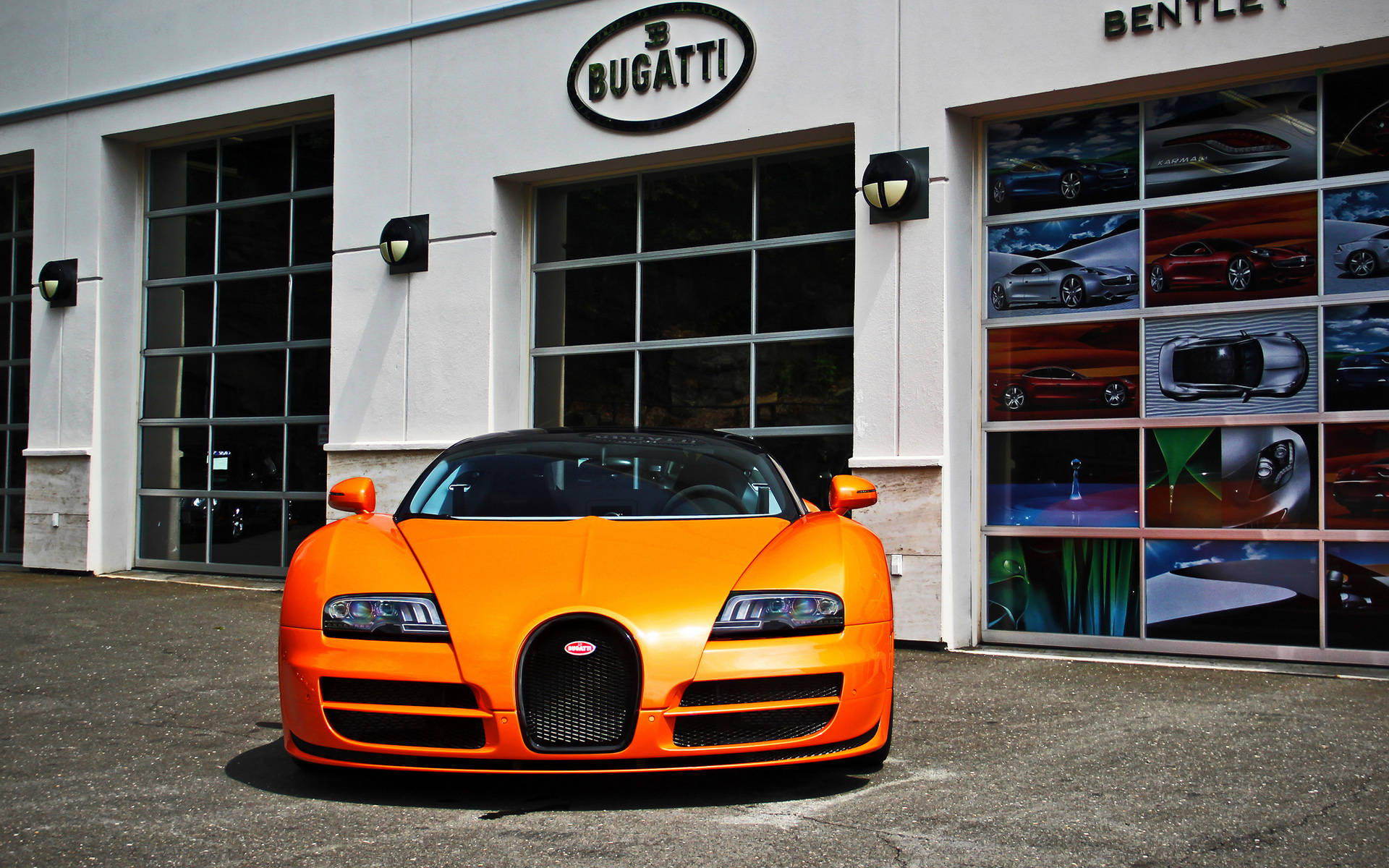 Orange Bugatti Grand Sport Iphone Background