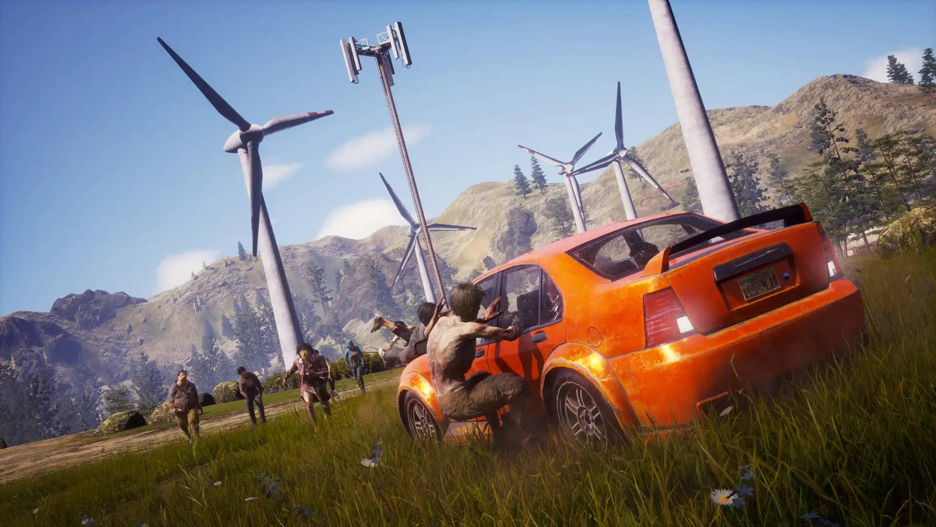 Orange Car State Of Decay 2 Background